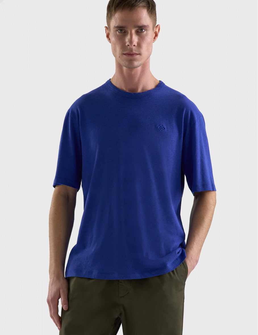 Regular fit shirt in piqué jersey main image 0