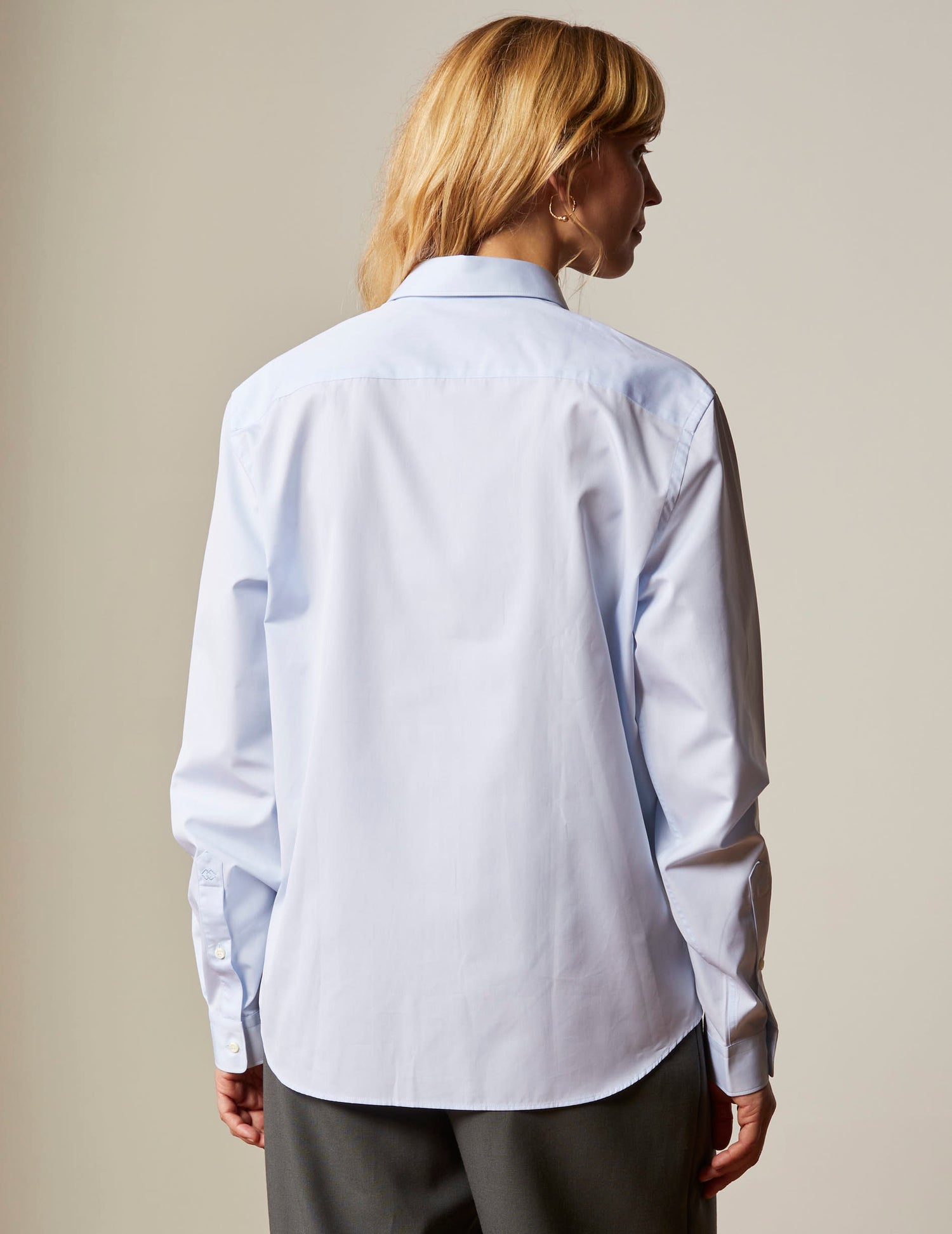 Unisex Blue "Je t'aime" shirt - Poplin - Figaret Collar#5