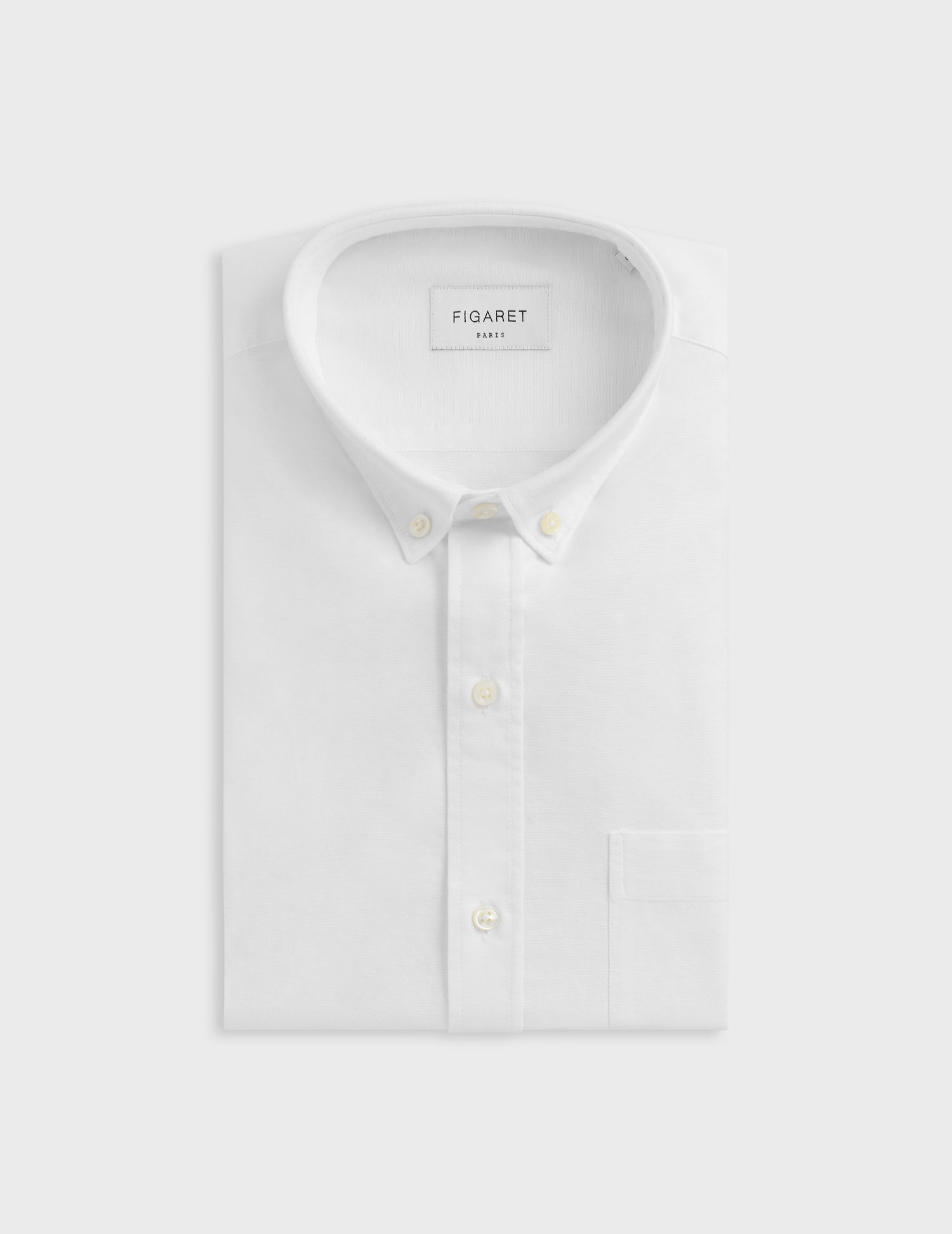 Semi-fitted white shirt - Oxford - American Collar#4