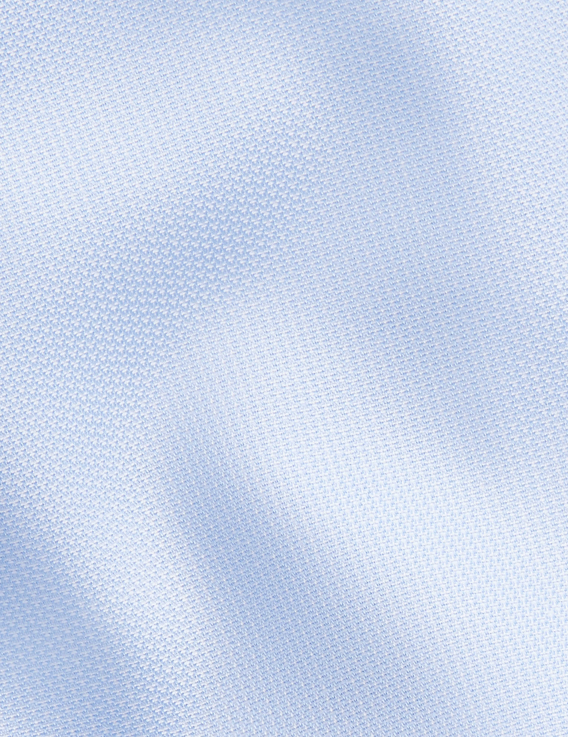 Fitted blue shirt - Dobby - Figaret Collar