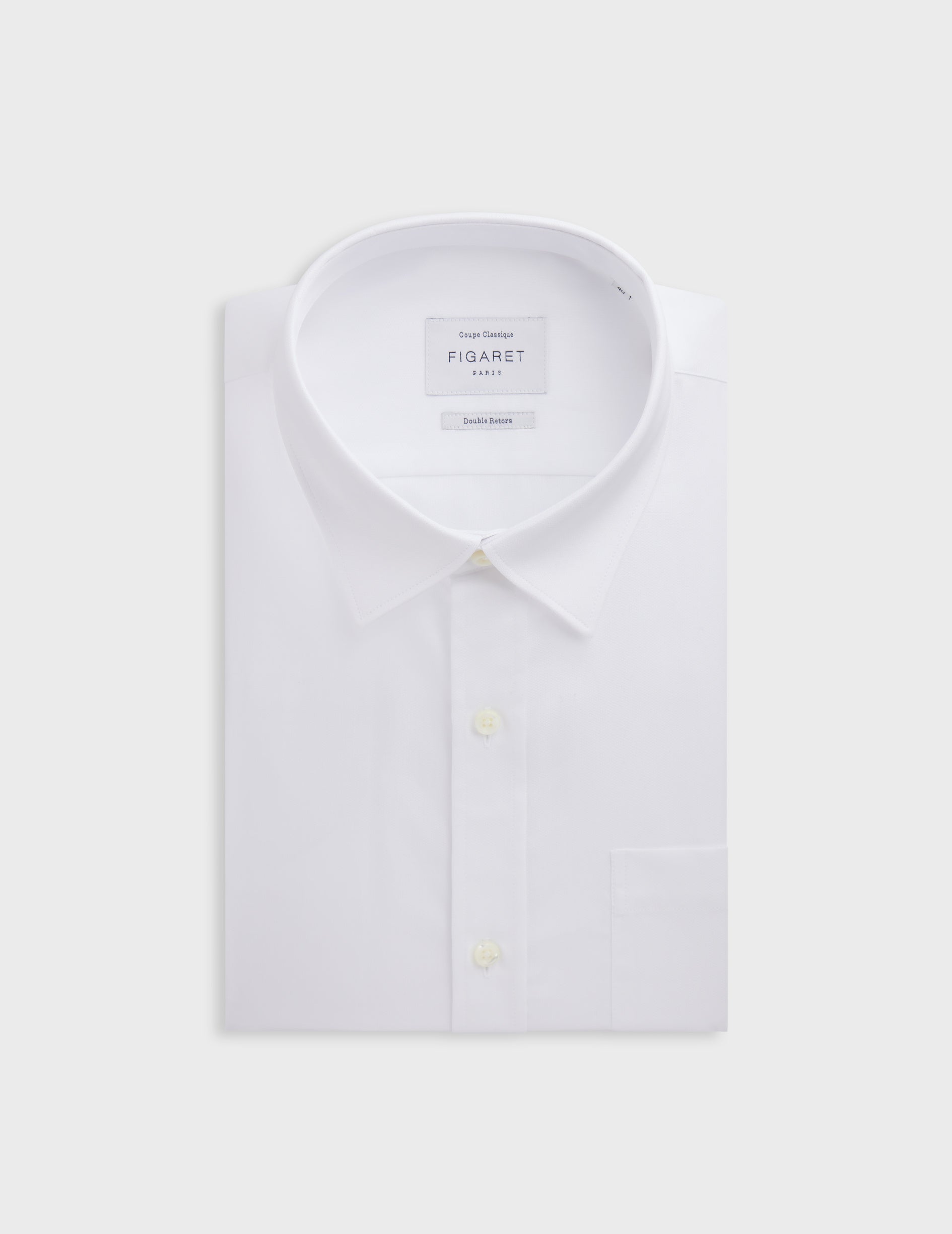 Classic white shirt - Dobby - Figaret Collar