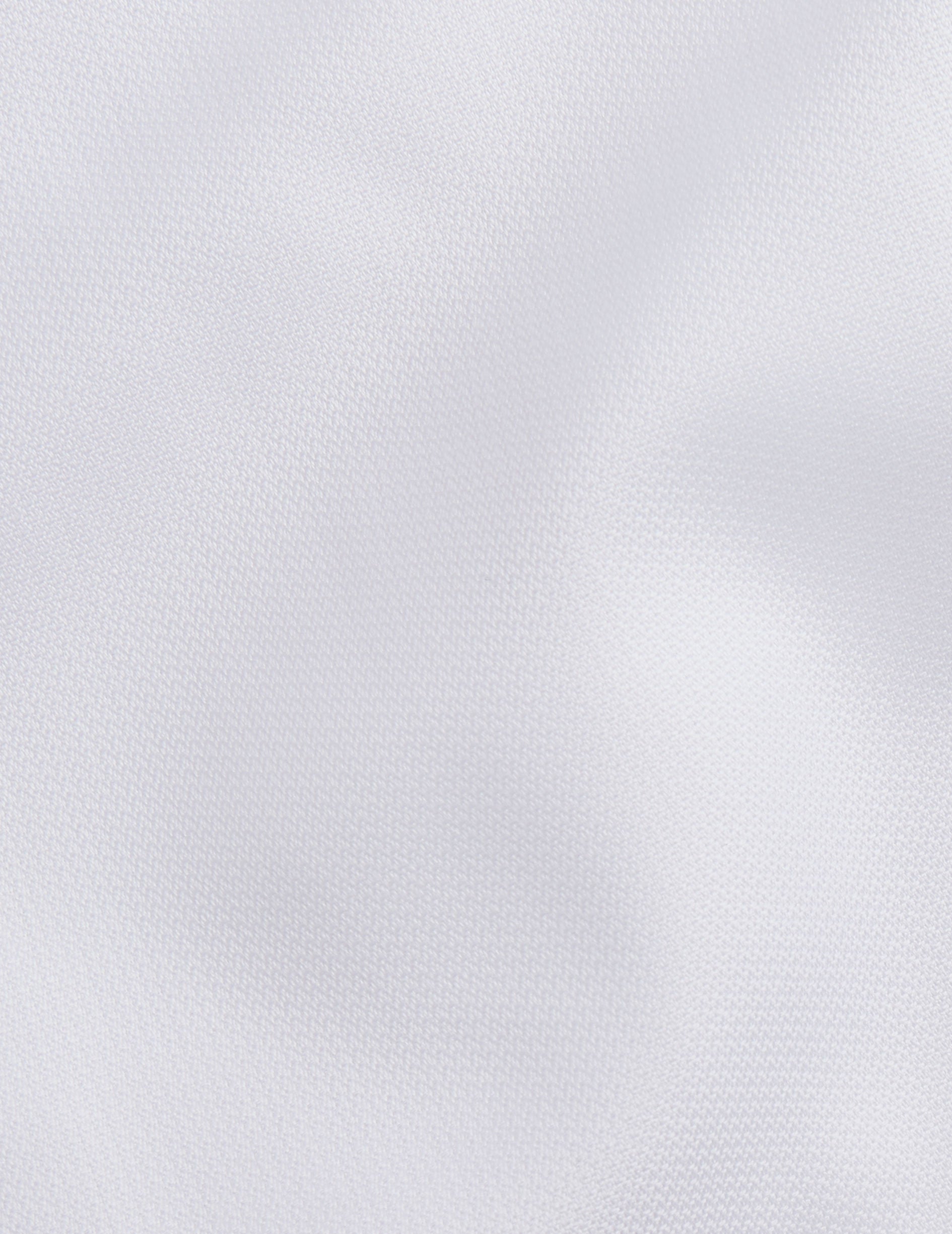 Fitted white shirt - Dobby - Thin Collar