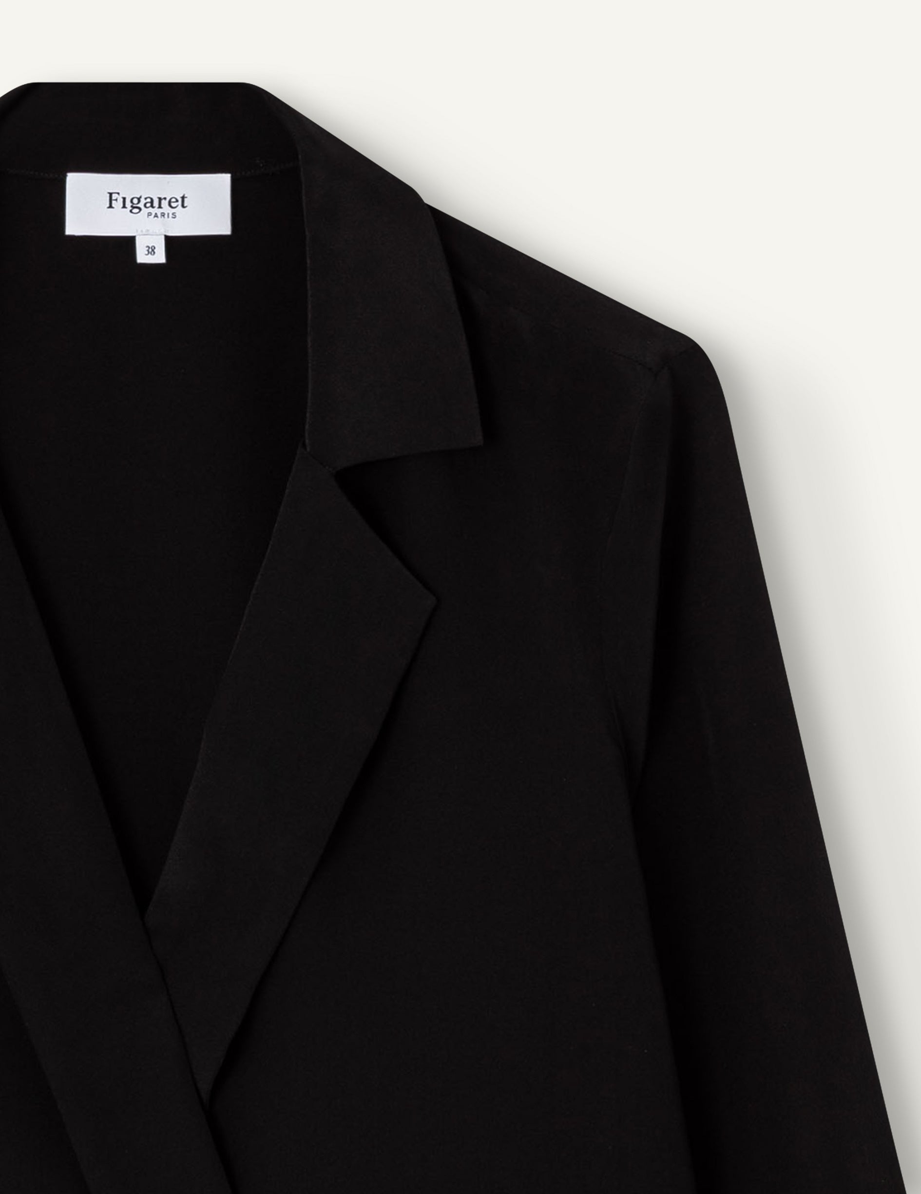 Anaé blouse in black silk - Crepe