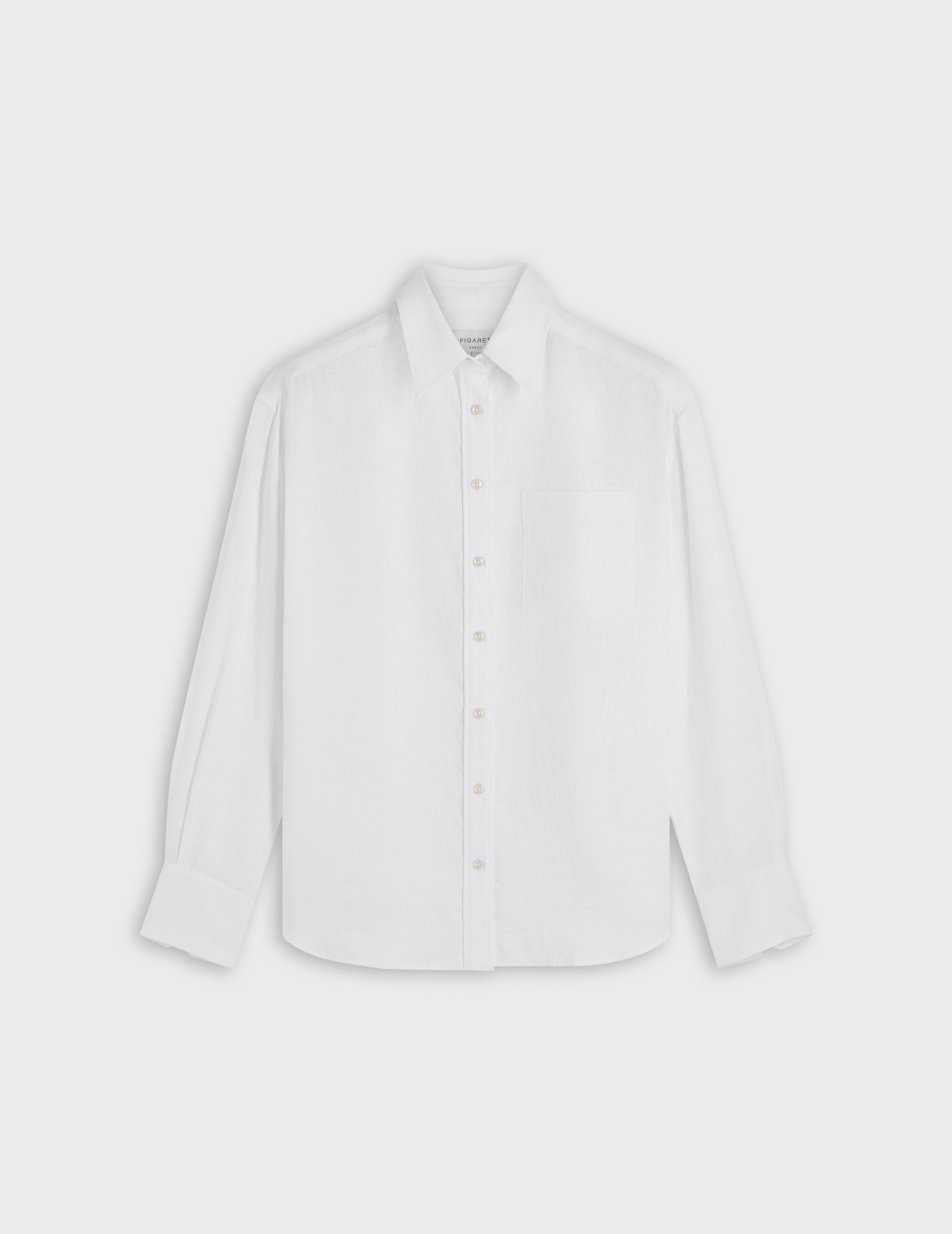 white linen Charlotte shirt