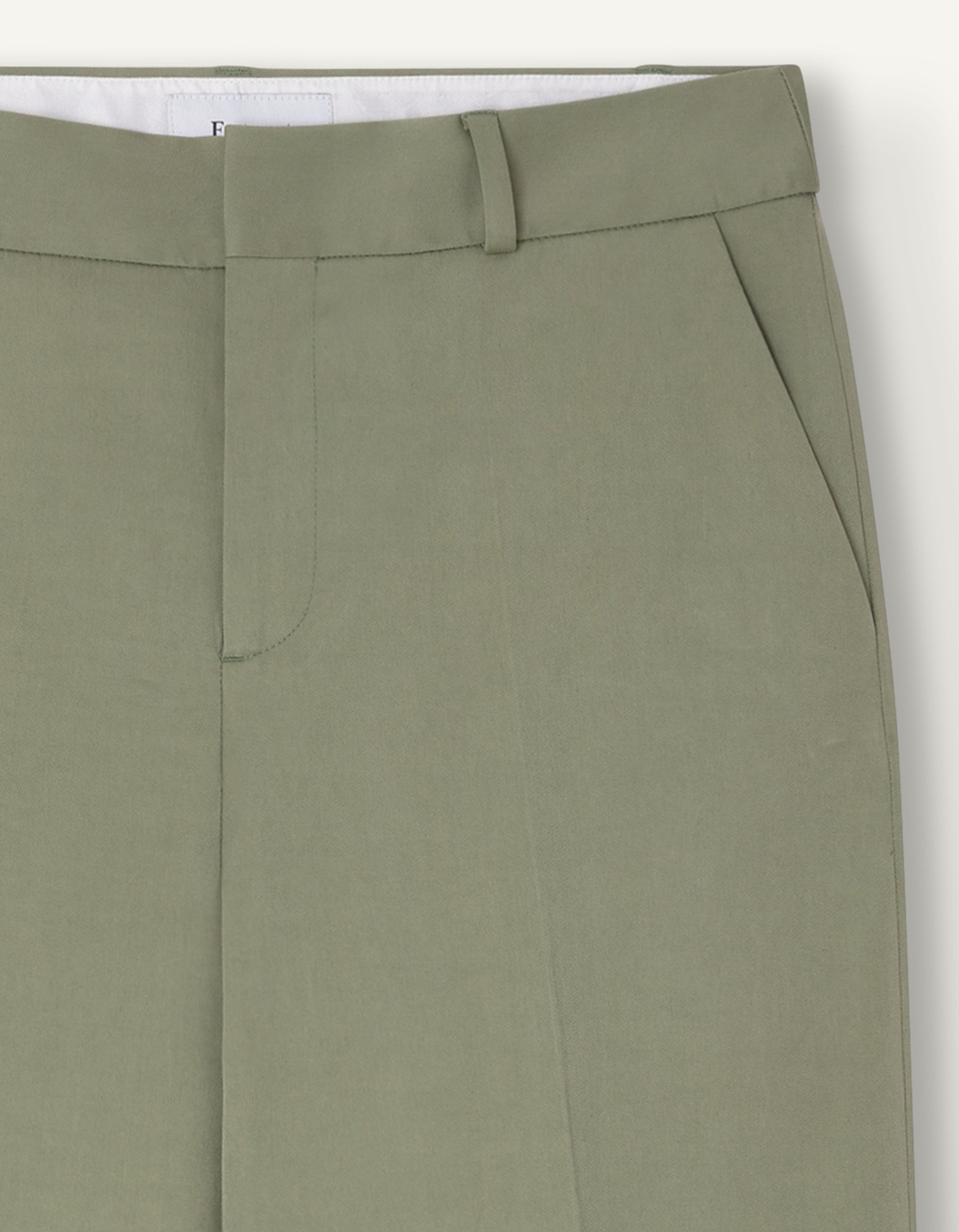 Brandy pants in khaki twill - Twill