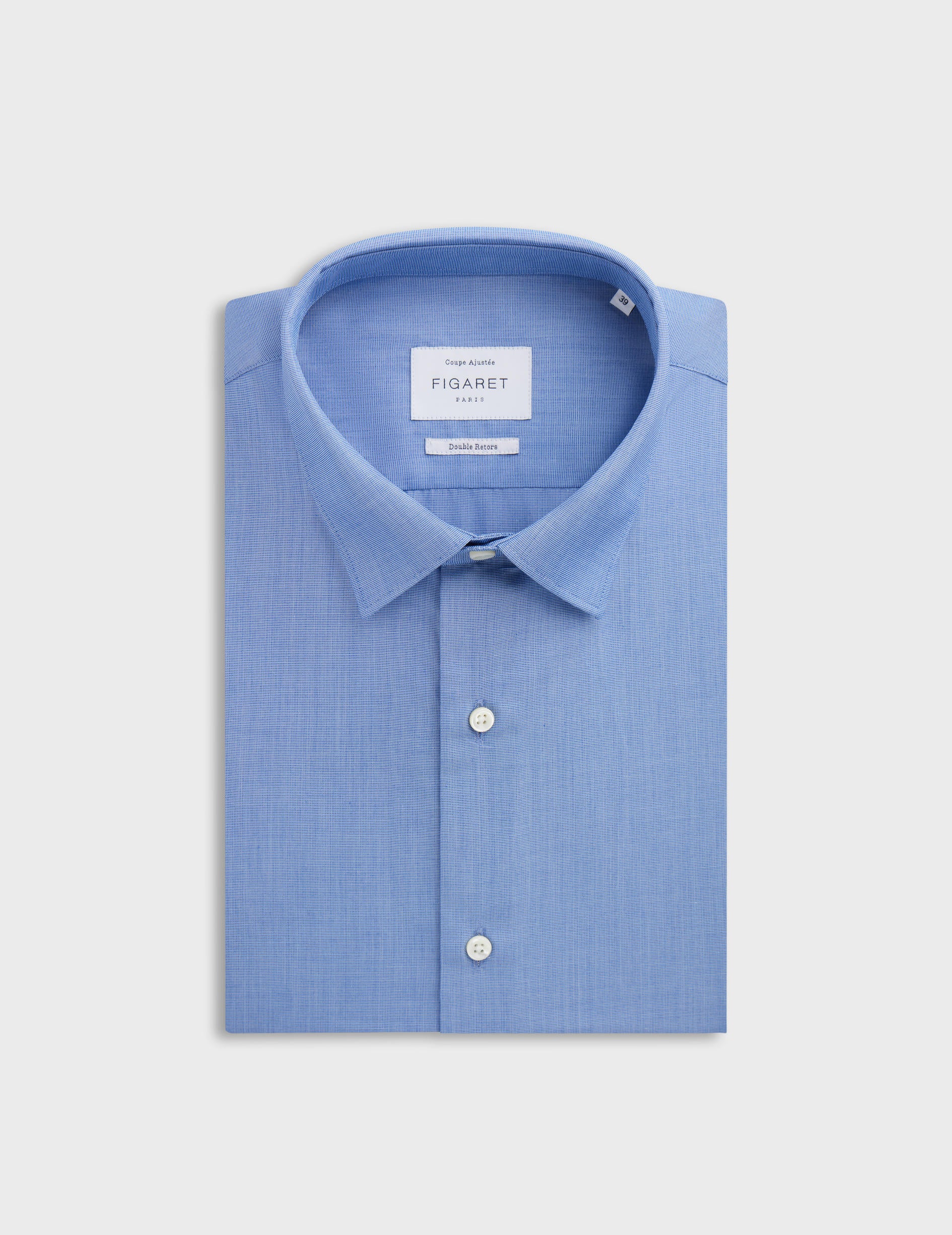 Fitted blue shirt Fitted blue shirt