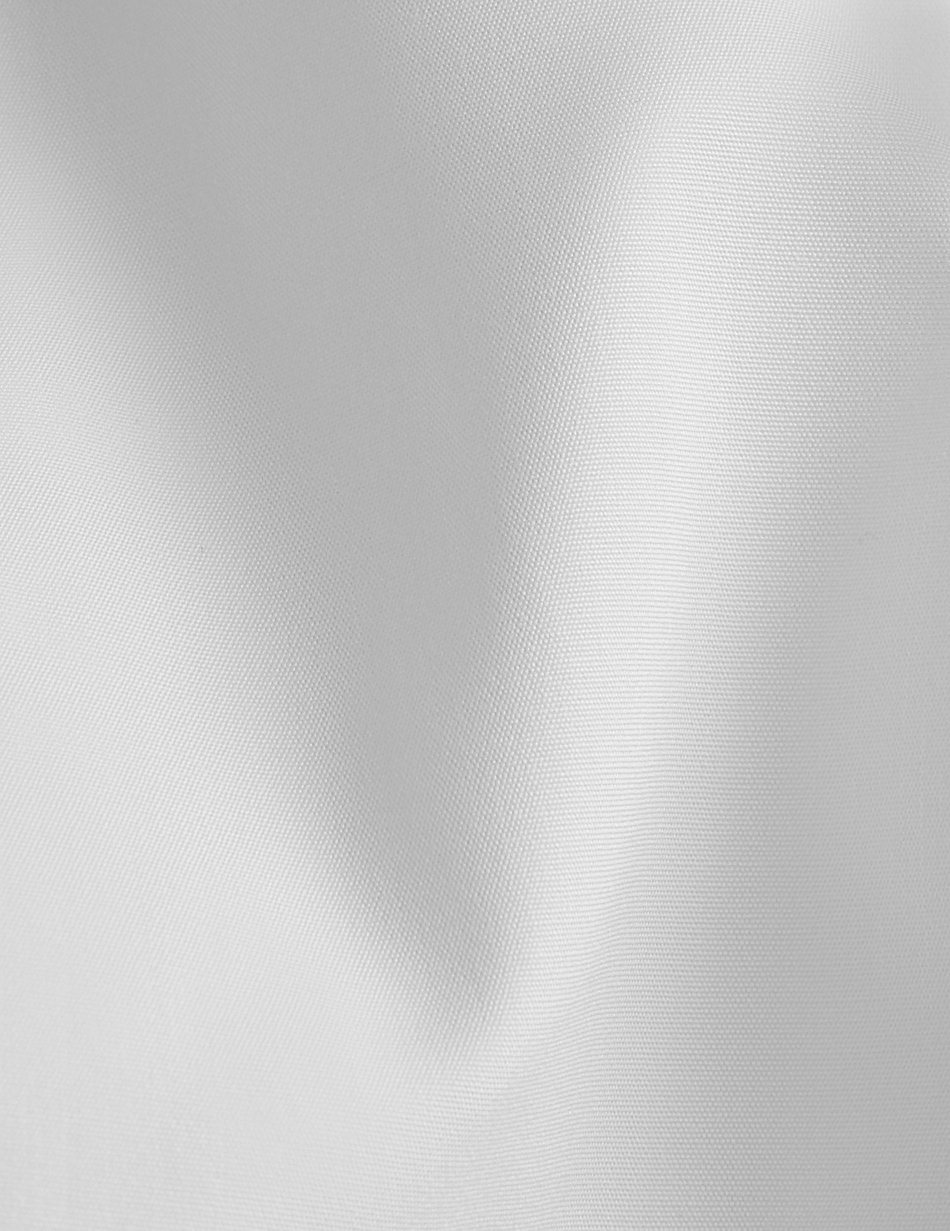 White Carl shirt - Poplin - Open straight Collar