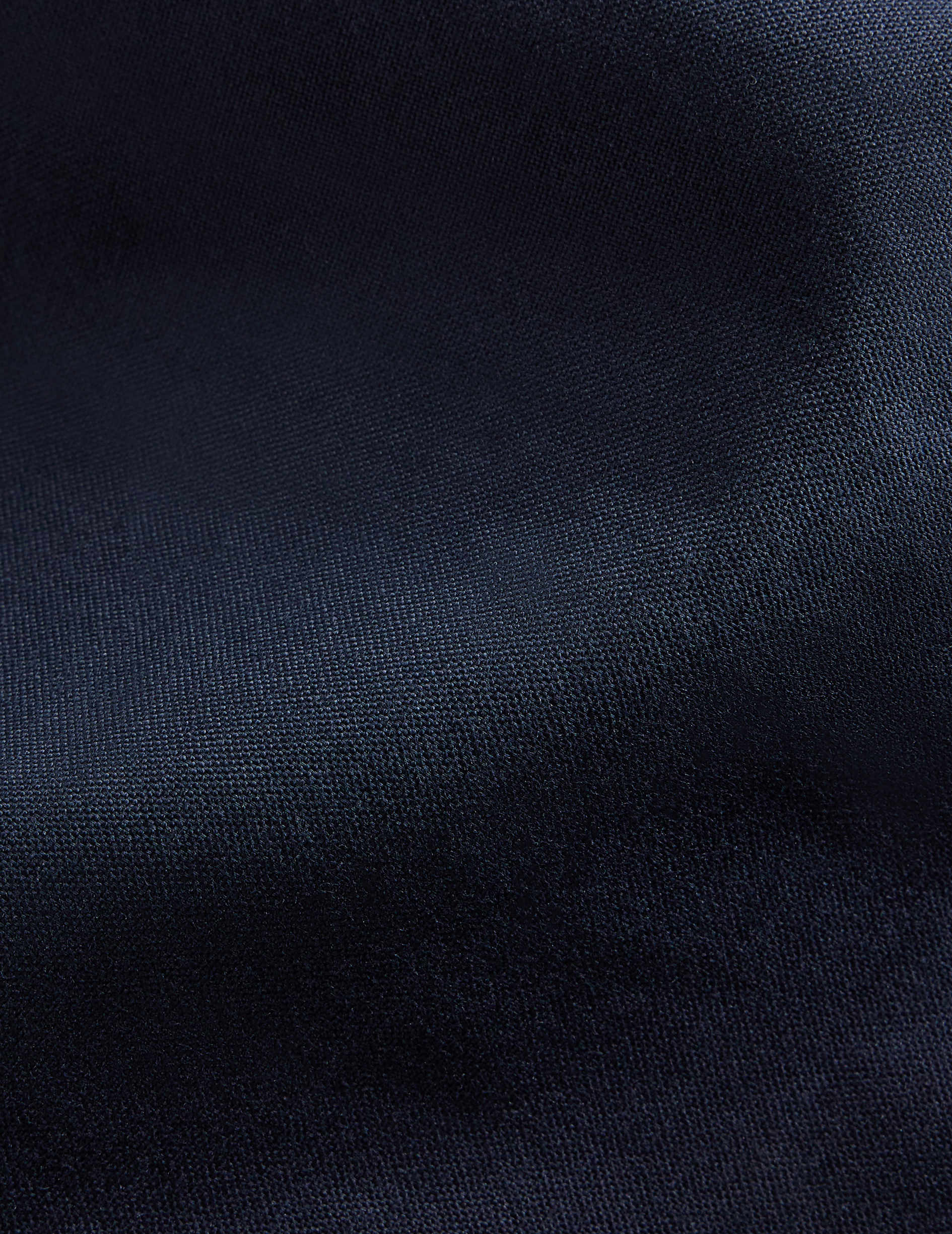 Navy blue Carl shirt - Oxford - Open straight Collar