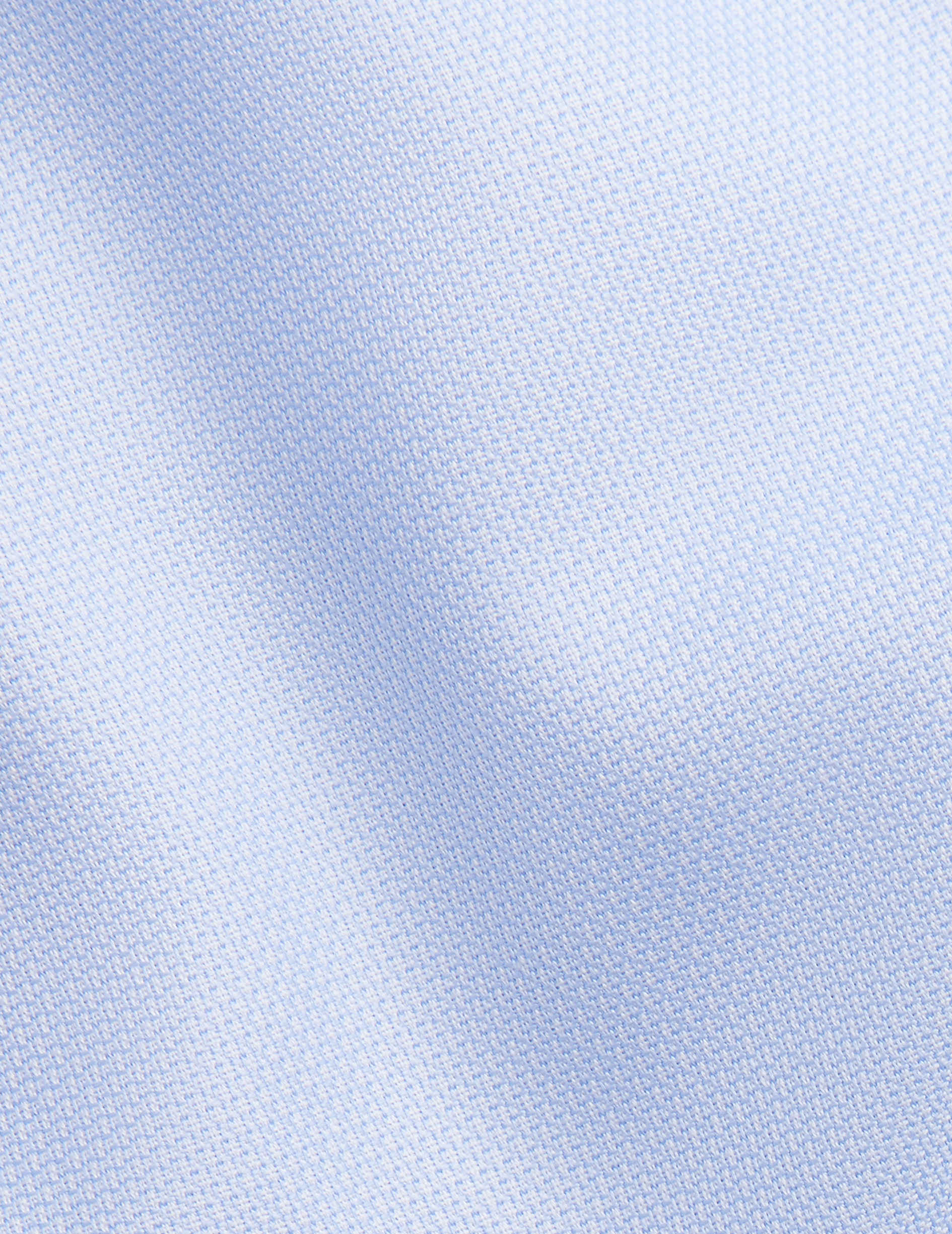 Fitted blue shirt - Dobby - Thin Collar