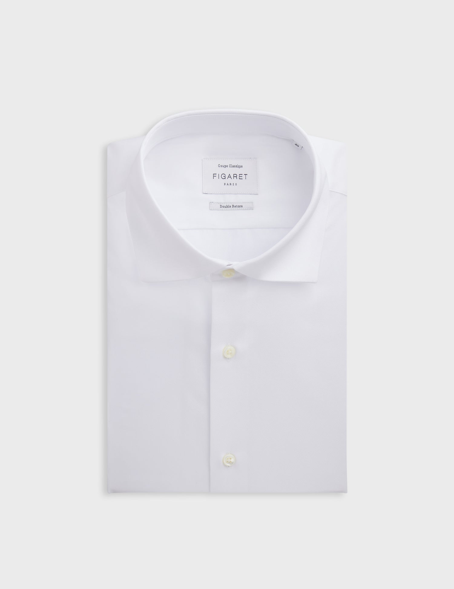 Classic white shirt - Dobby - Italian Collar
