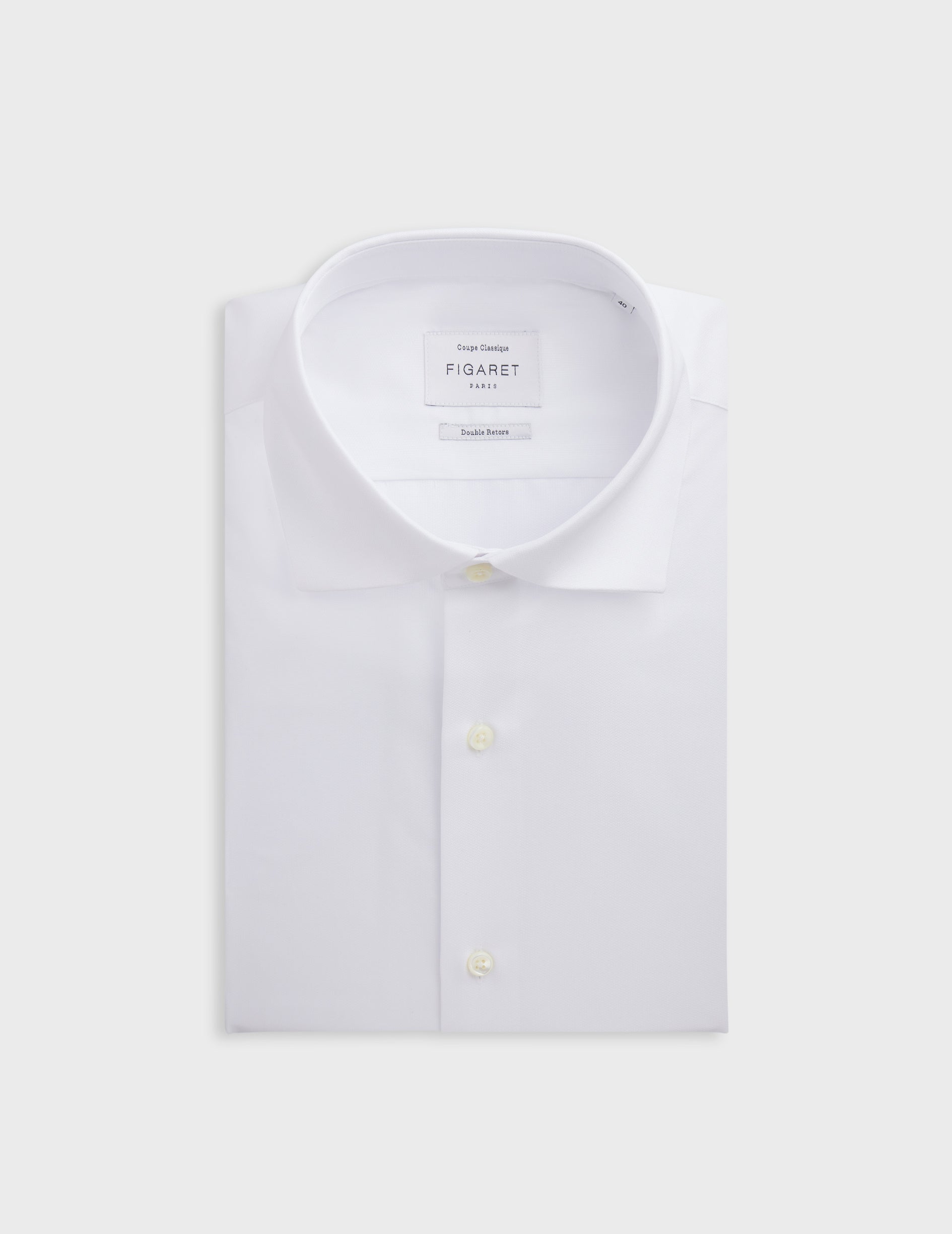 Classic white shirt - Dobby - Italian Collar