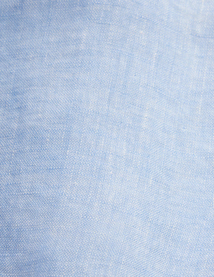 Aristote shirt in light blue linen