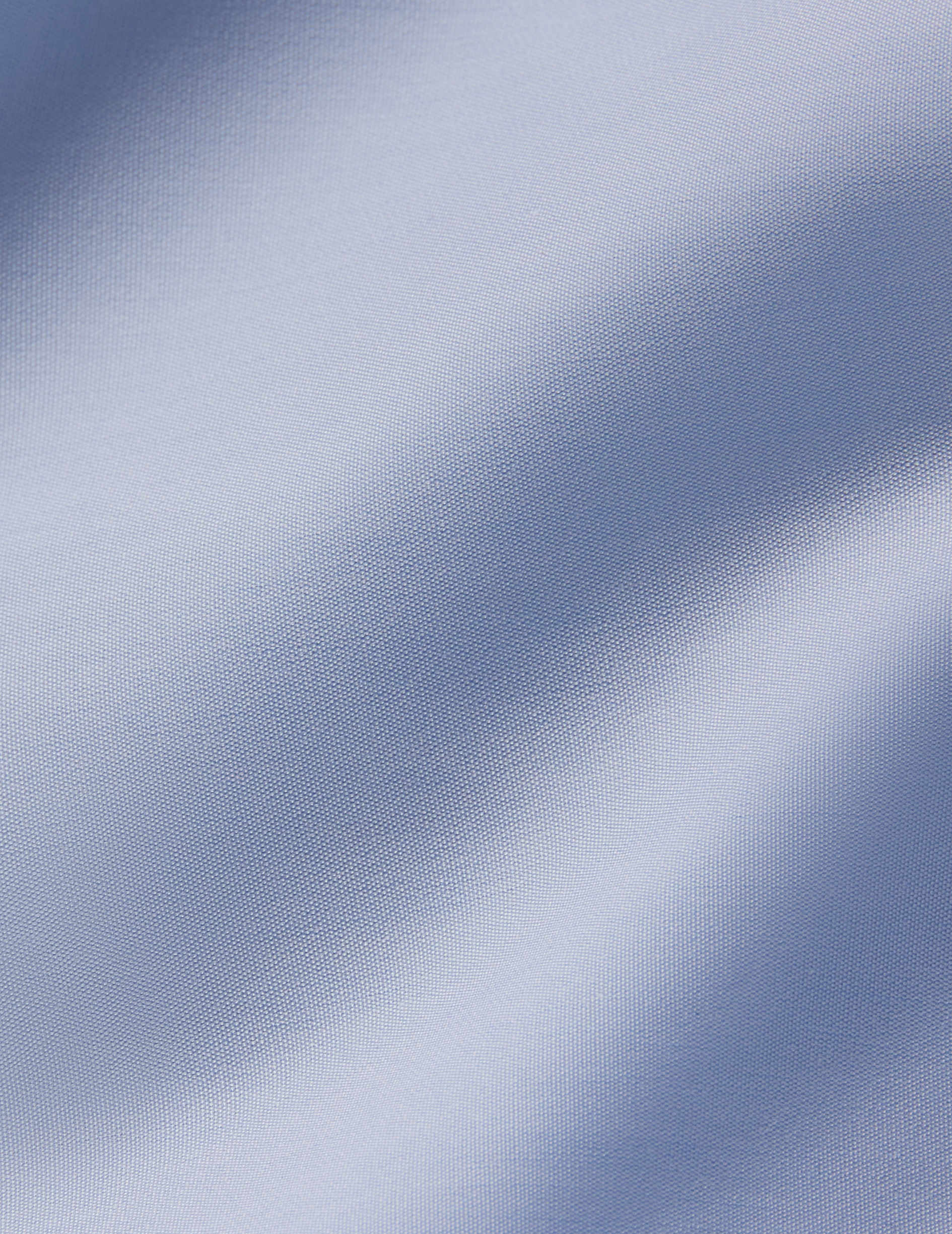 Blue Carl shirt - Poplin - Open straight Collar