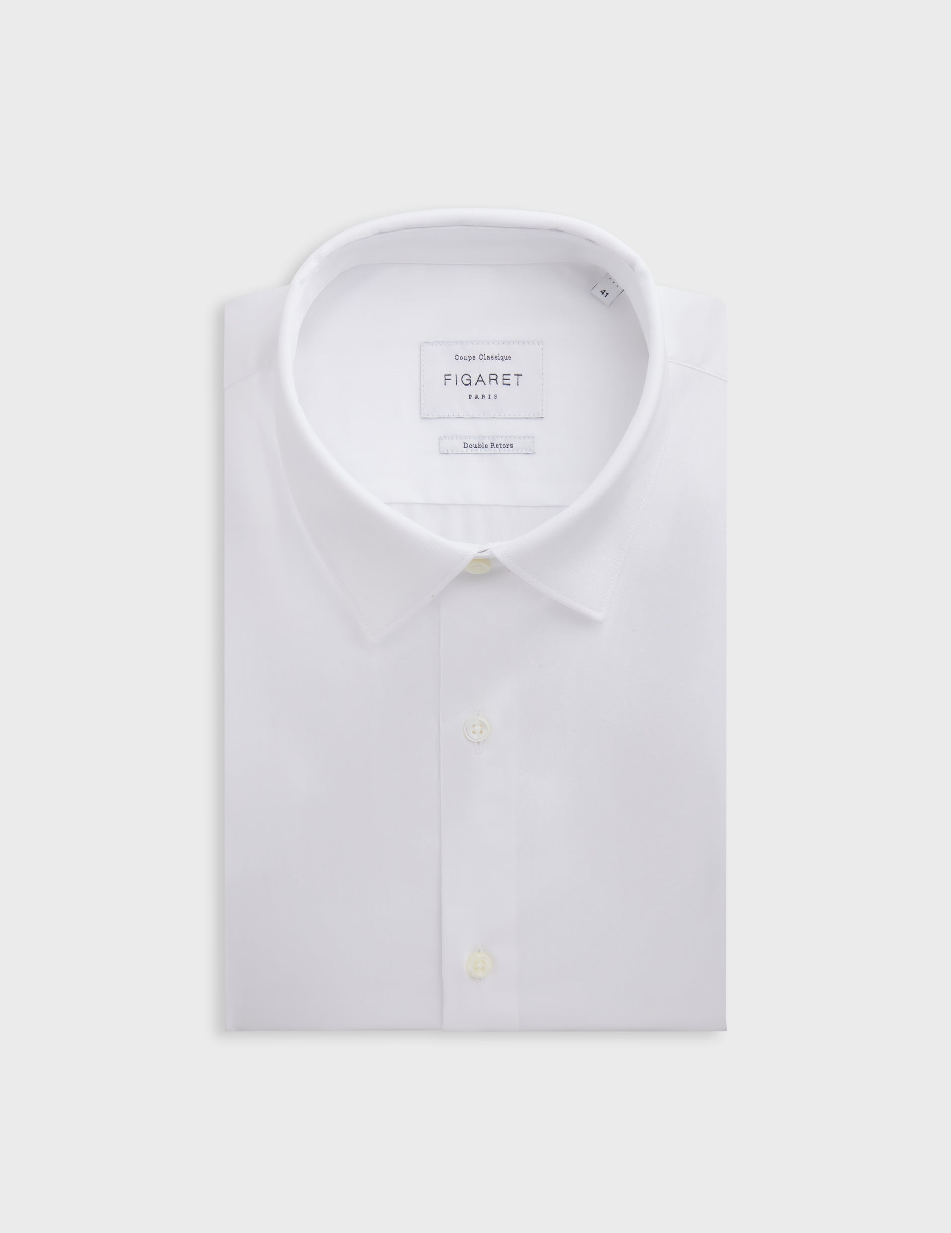 Classic white shirt - Pinpoint - Figaret Collar - French Cuffs