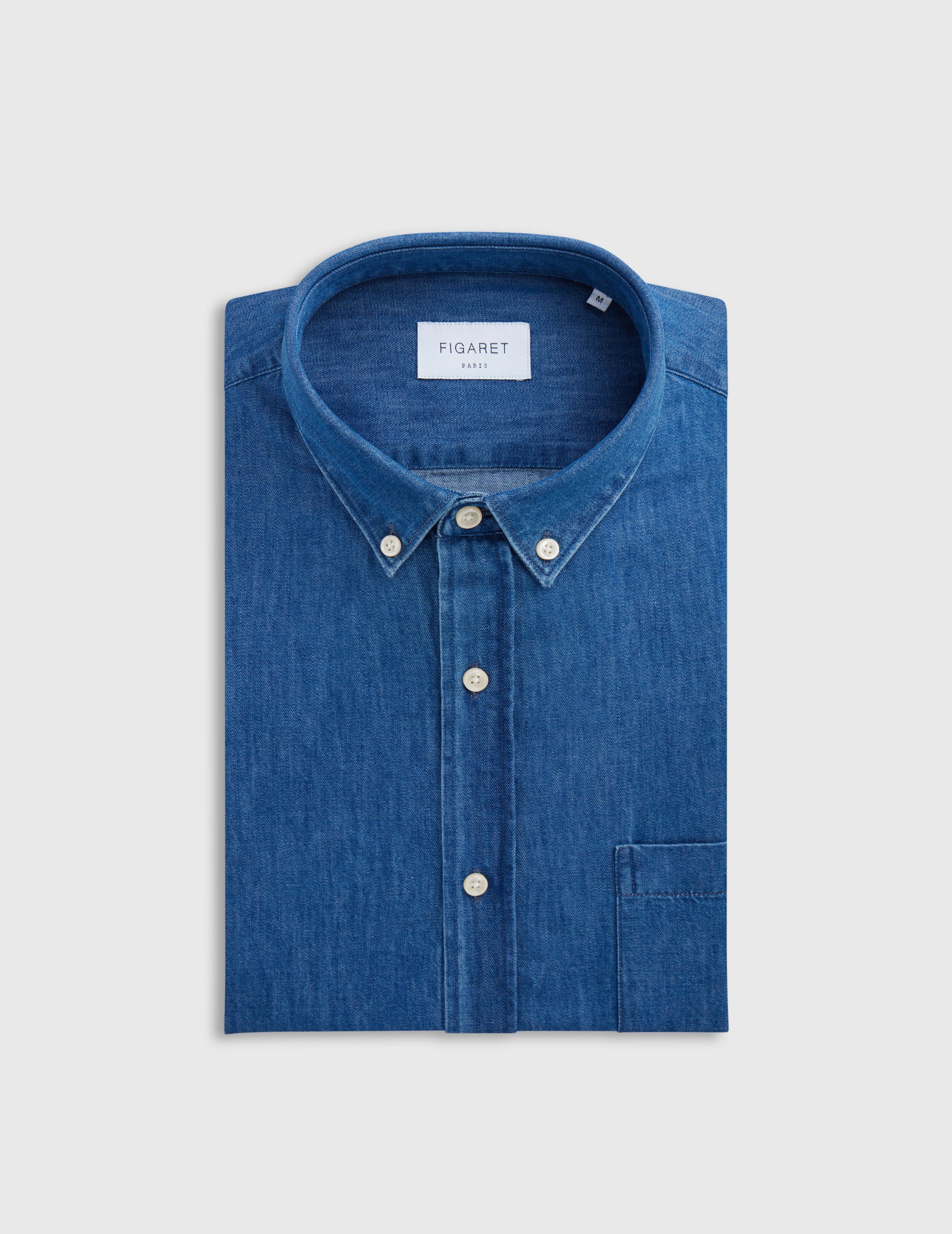 Blue denim Gabriel shirt - Denim - American Collar