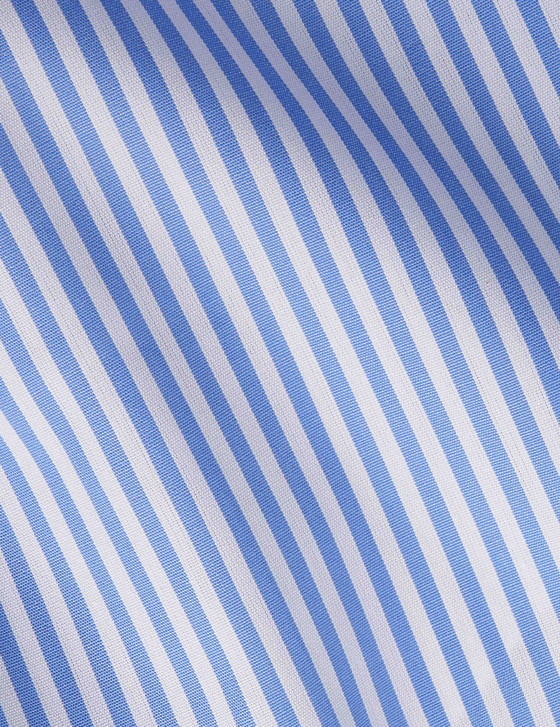 Classic blue striped shirt - Poplin - American Collar