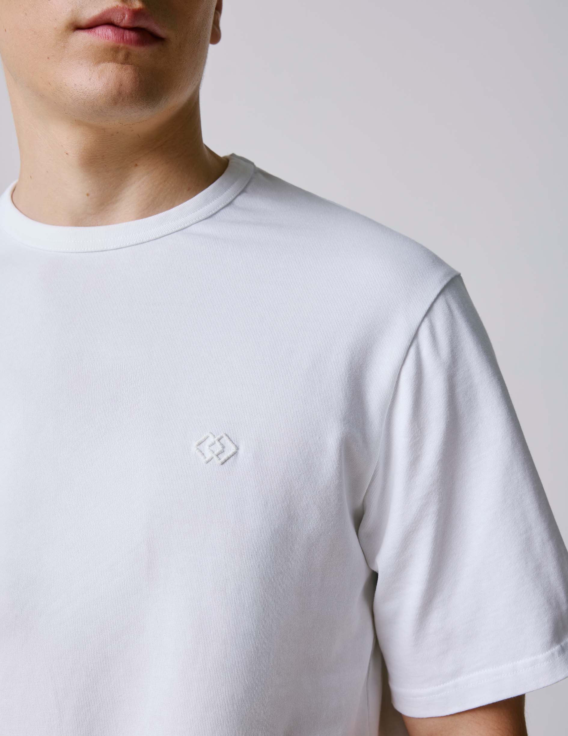 White cotton Benny t-shirt