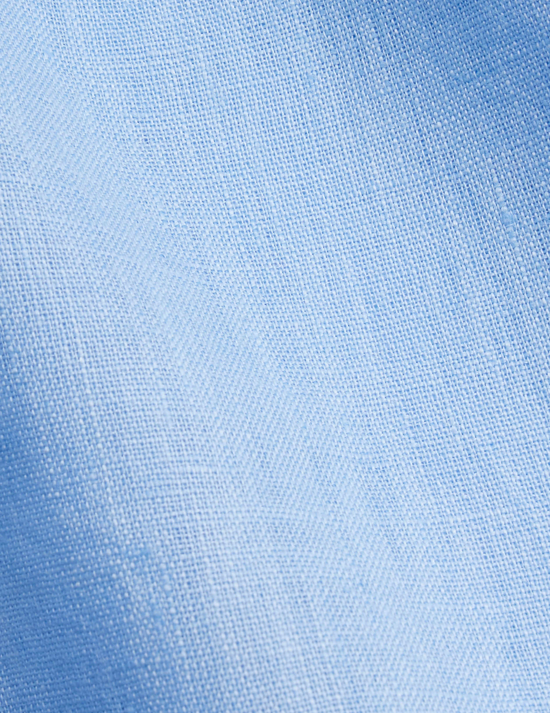 Gaspard shirt in blue linen - Linen - American Collar