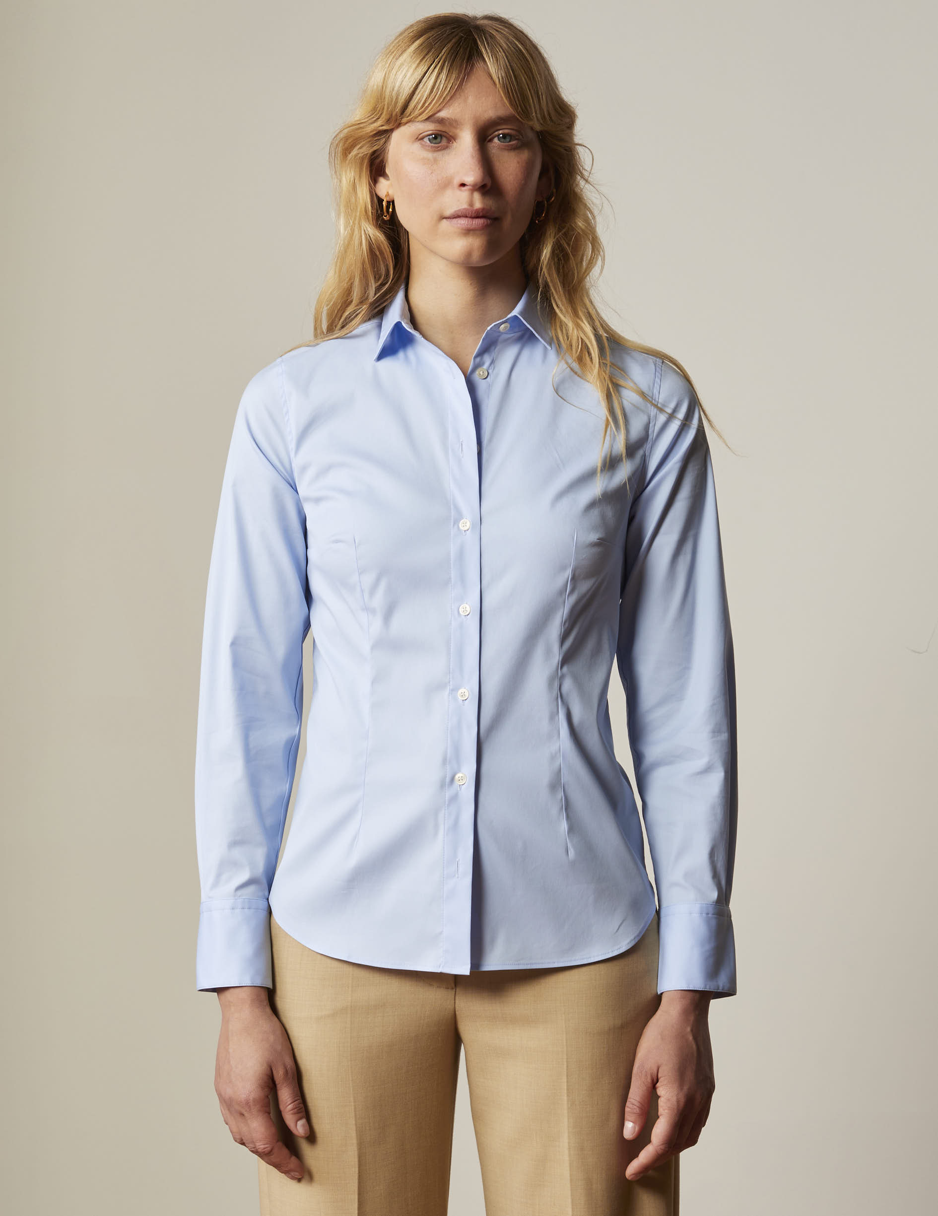 Light blue Anais shirt - Poplin