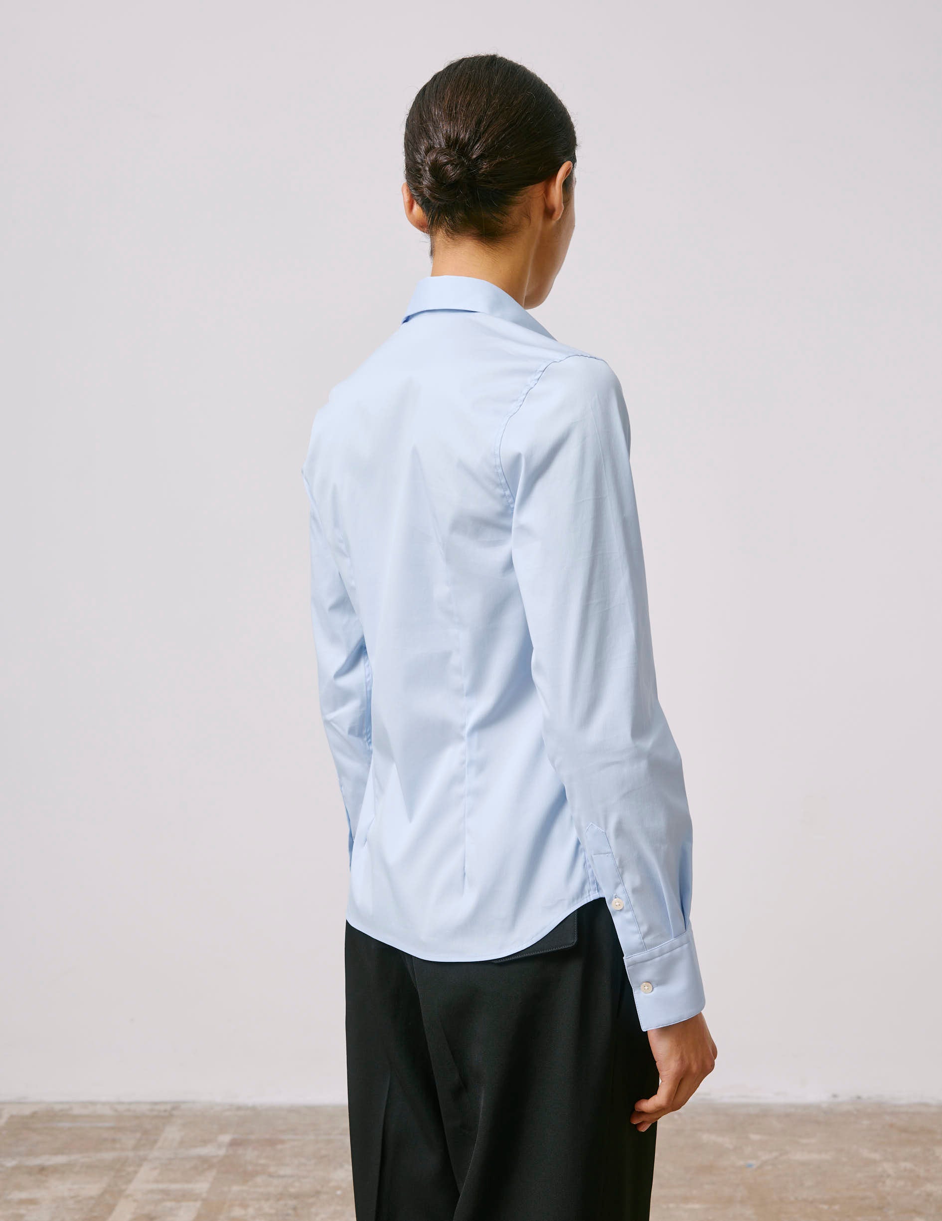 Light blue Anais shirt - Poplin