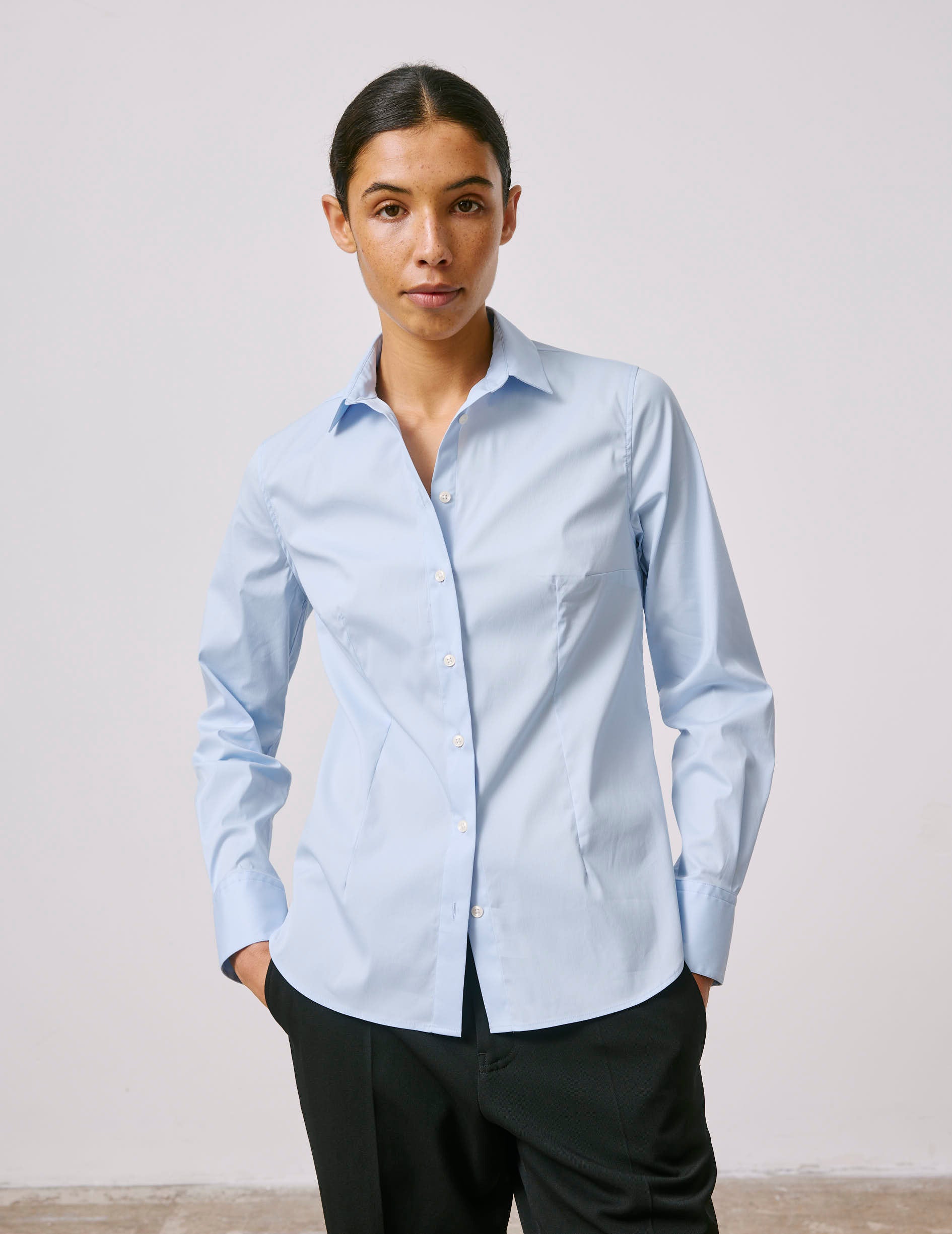 Light blue Anais shirt - Poplin