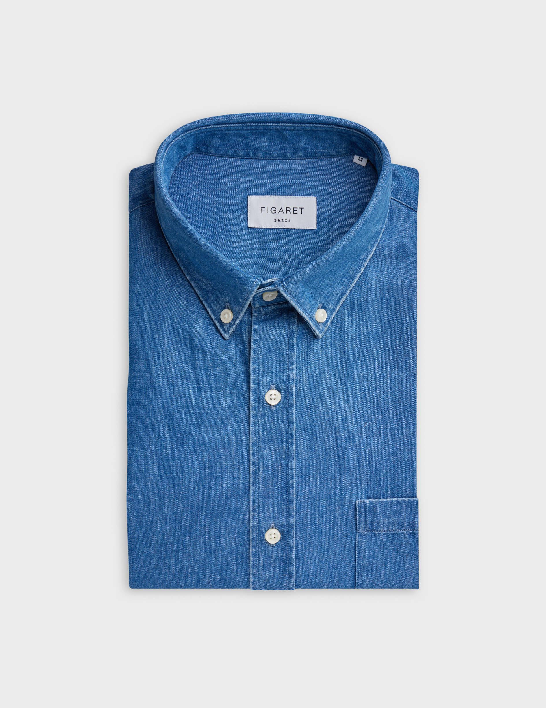 Gabriel blue denim shirt - Denim - American Collar