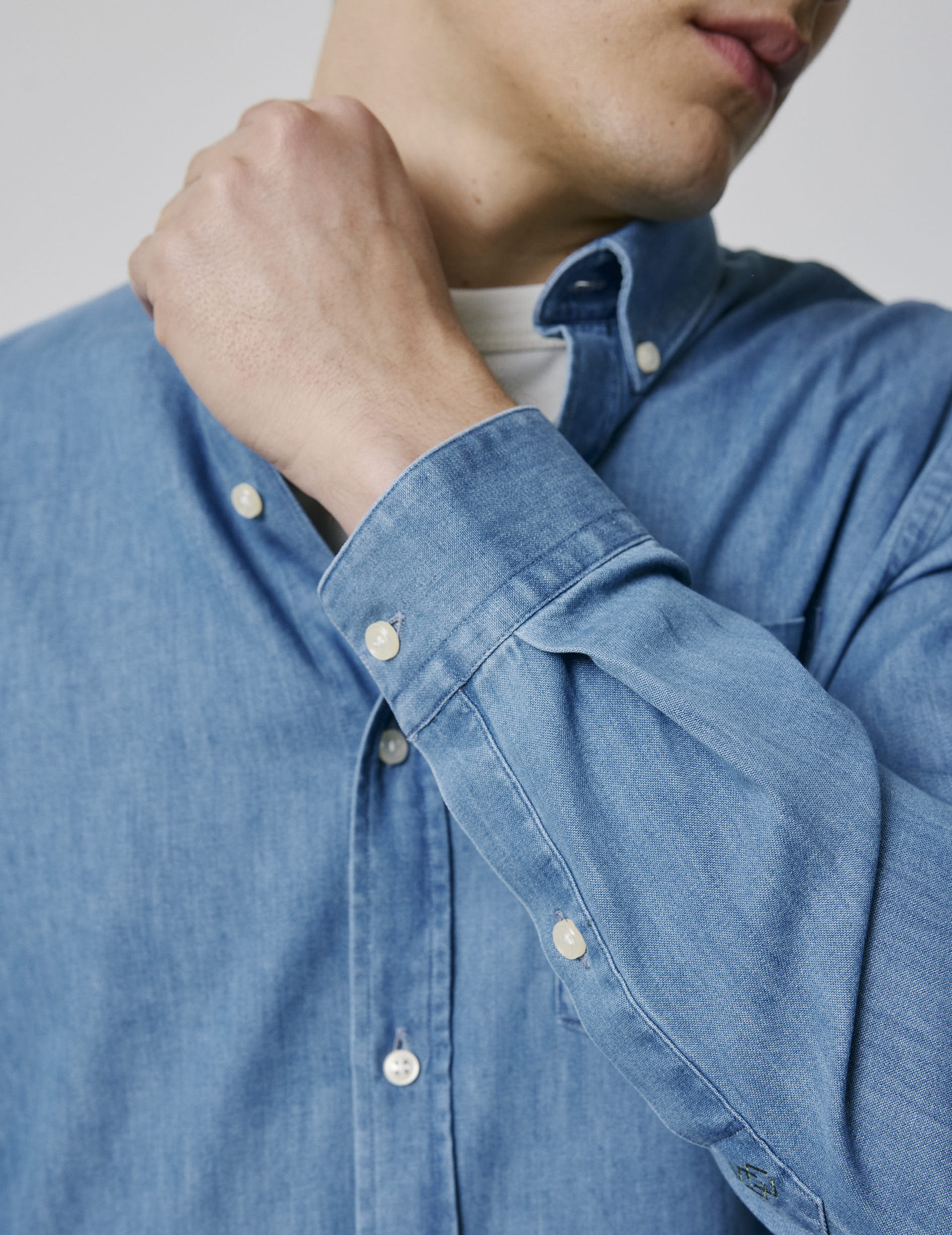 Gabriel blue denim shirt - Denim - American Collar