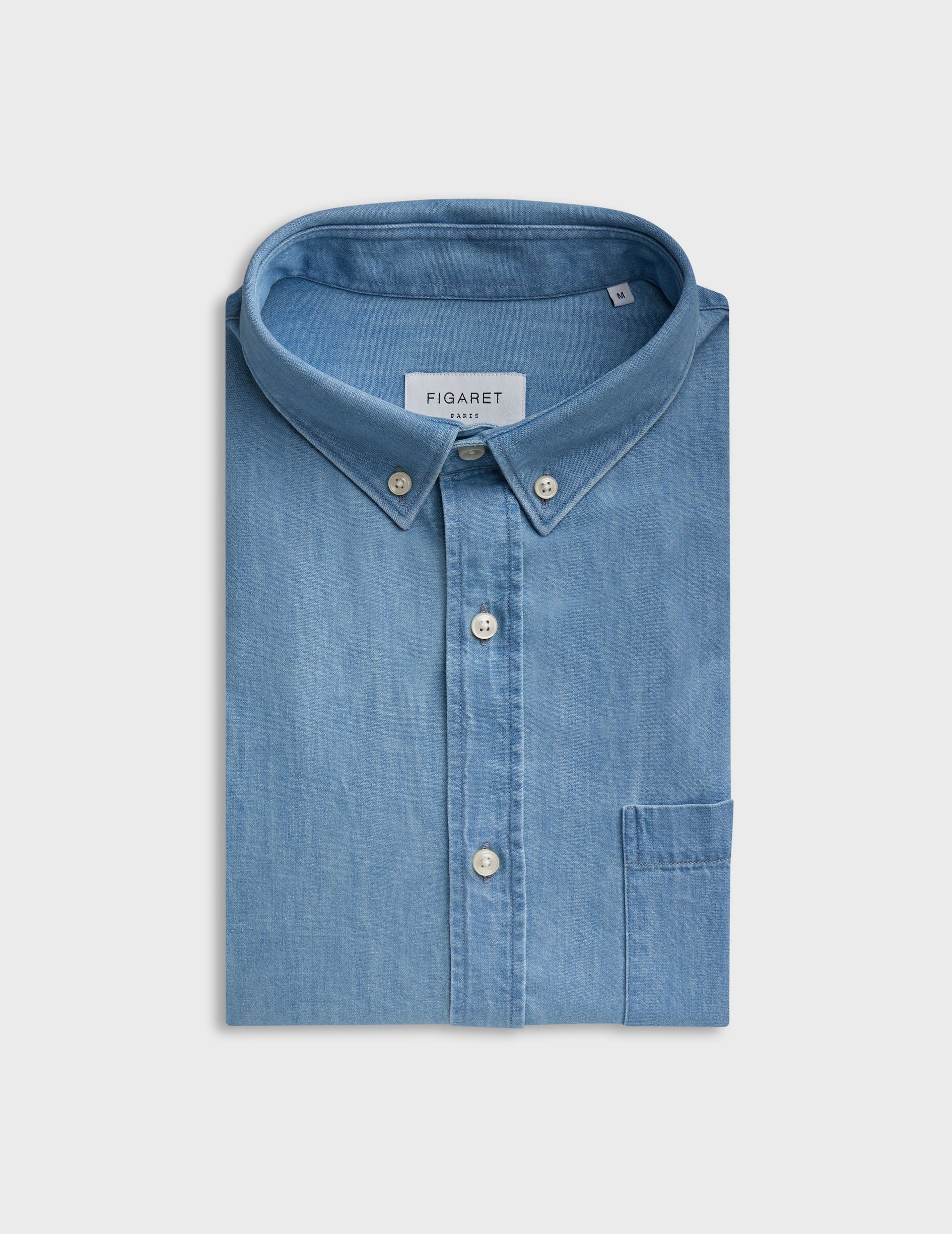 Gabriel blue denim shirt - Denim - American Collar