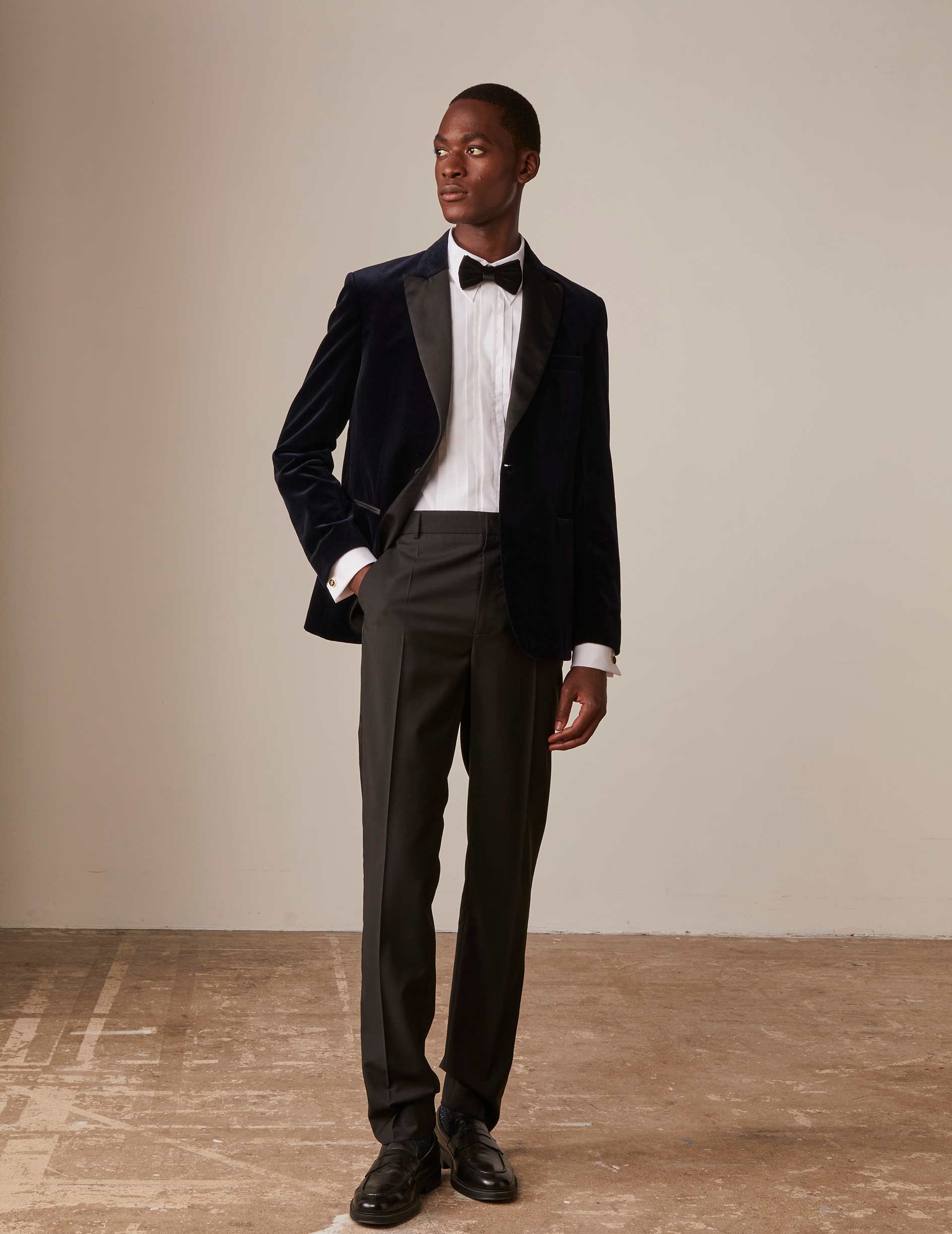 Black German tuxedo pants