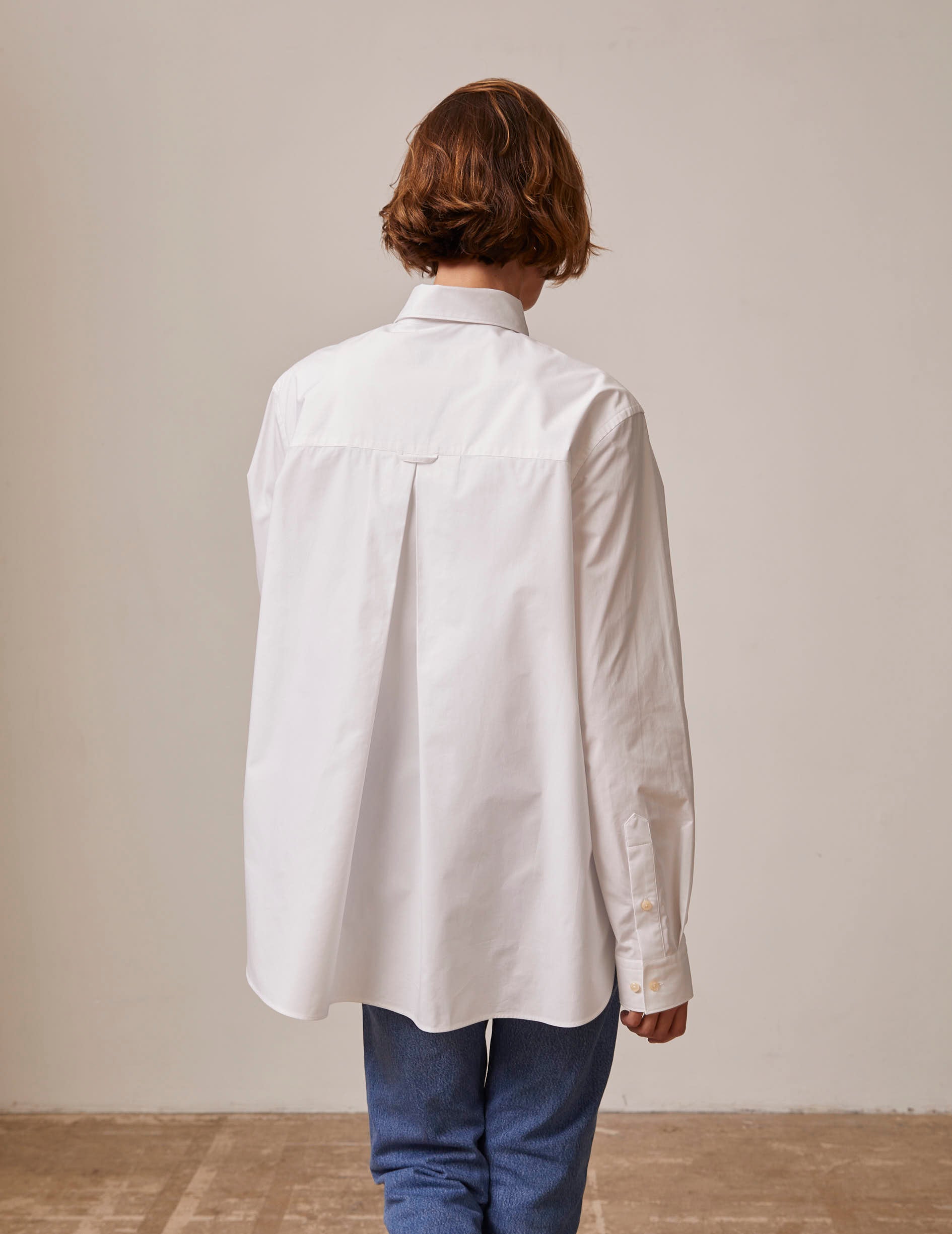 White Marais shirt - Poplin - French Collar