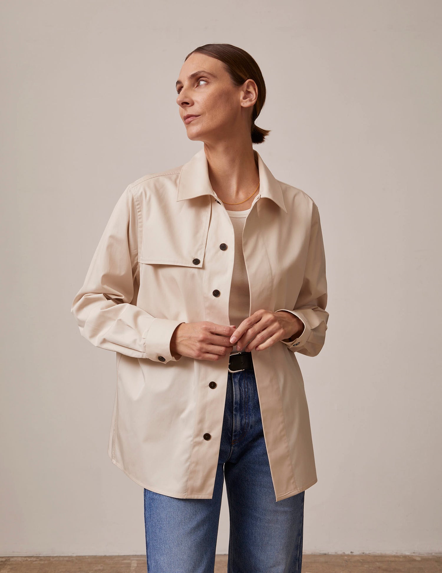 ecru Saint-Germain shirt - Twill - Shirt Collar#8