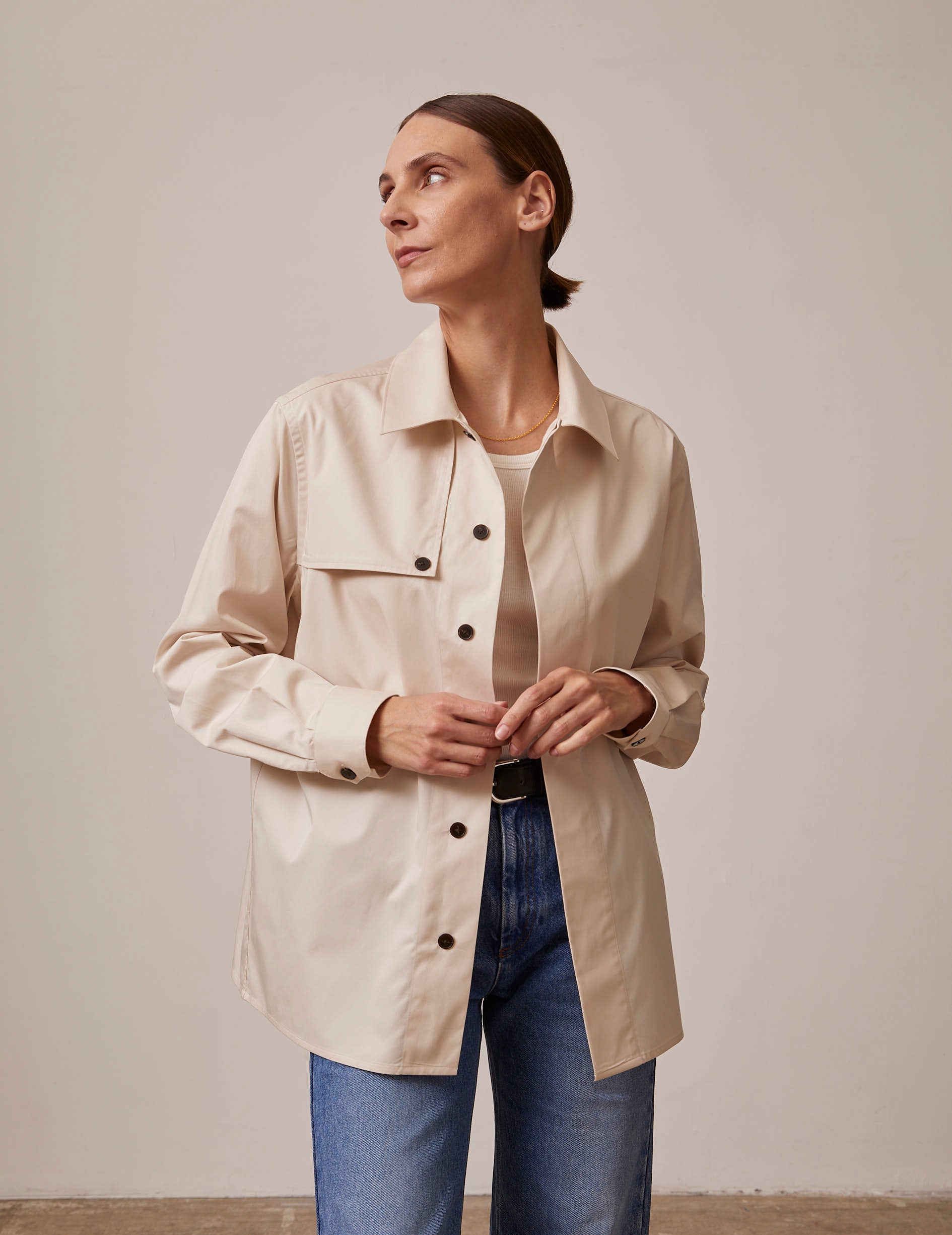 ecru Saint-Germain shirt - Twill - Shirt Collar