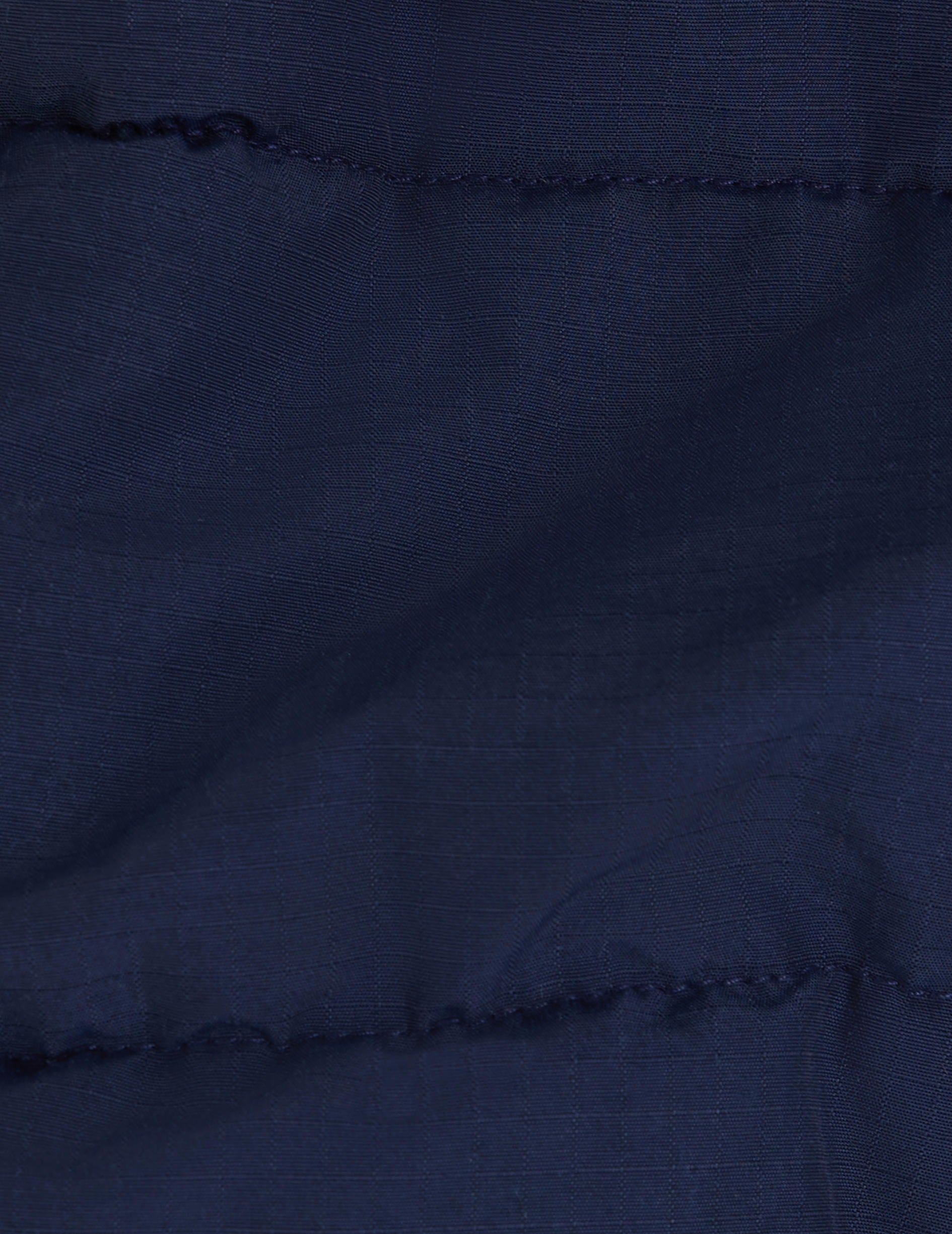 Hayden sleeveless down jacket in navy cotton