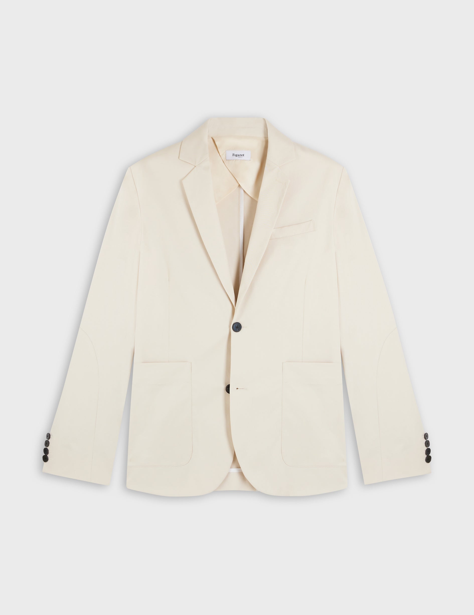 Light beige cotton twill Hilton blazer