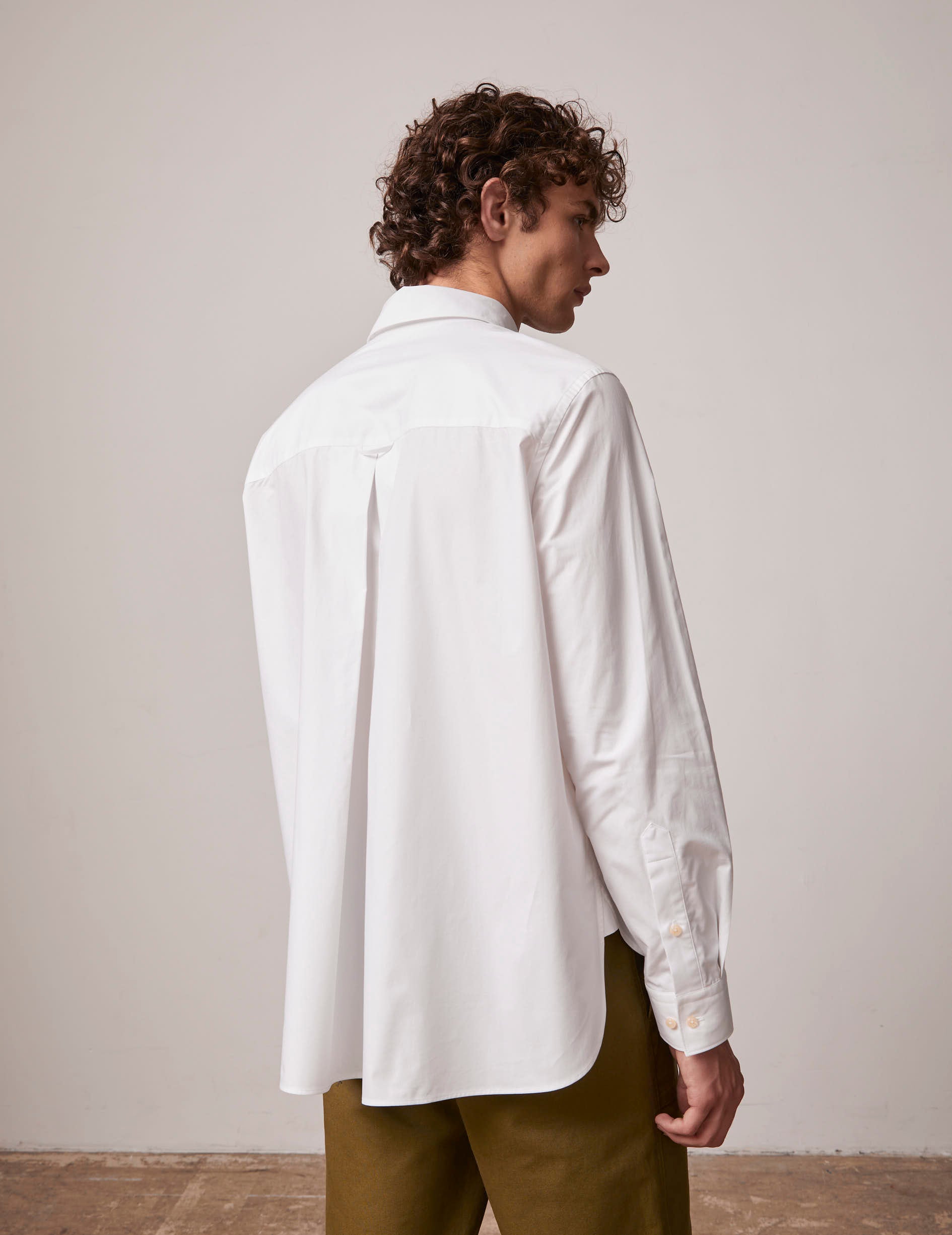 White Marais shirt - Poplin - French Collar
