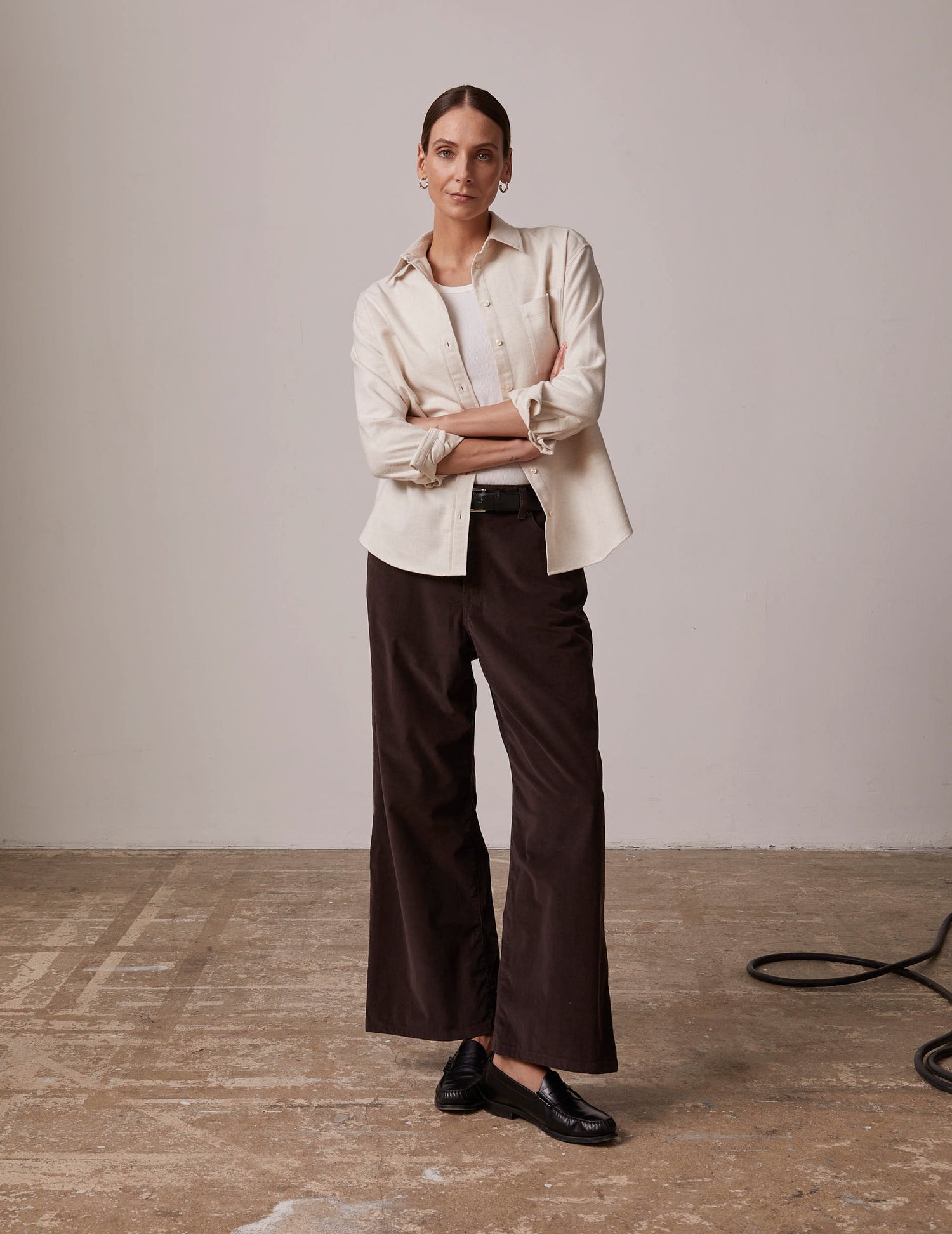 ecru Charlotte shirt - Flannel - Shirt Collar#3