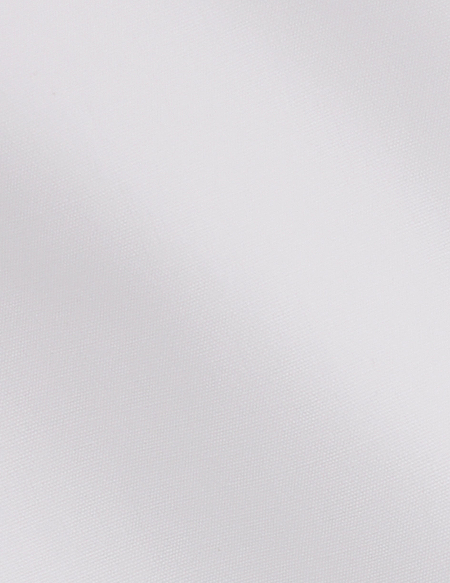 semi-fitted White hidden buttons placket shirt - Poplin - Figaret Collar
