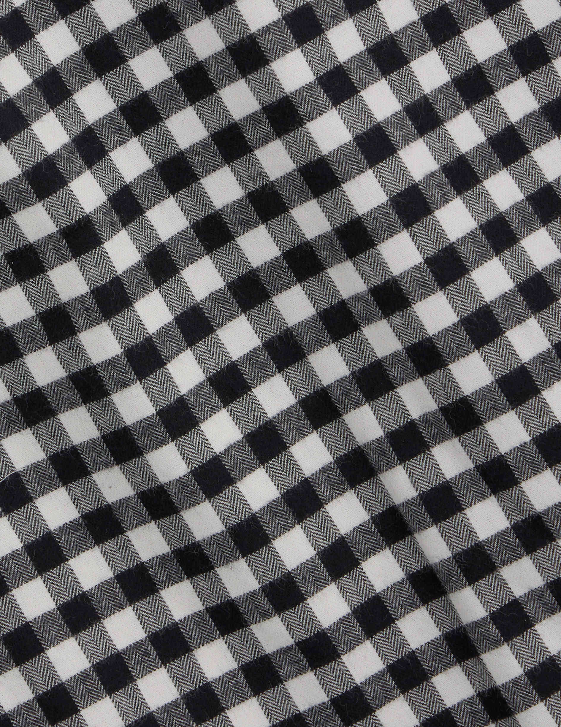 Black checked Florian shirt - Flannel - French Collar