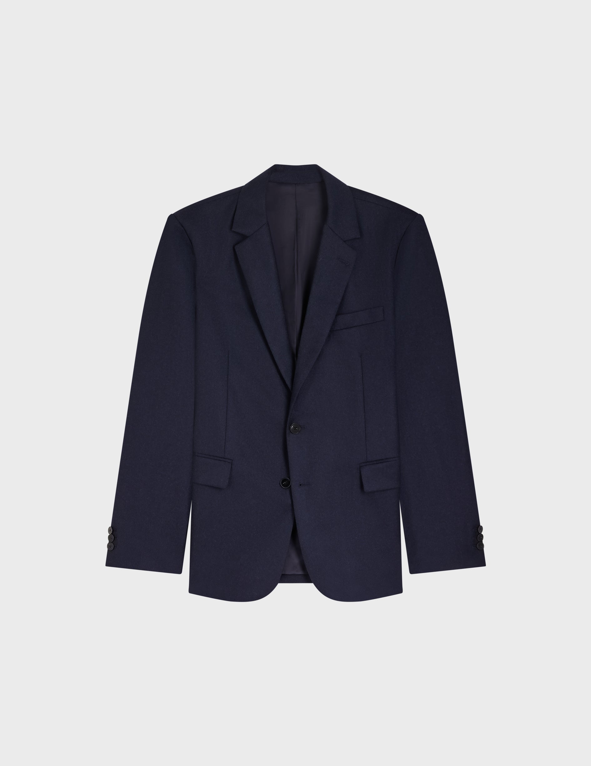 Greyson suit jacket in navy blue wool canvas