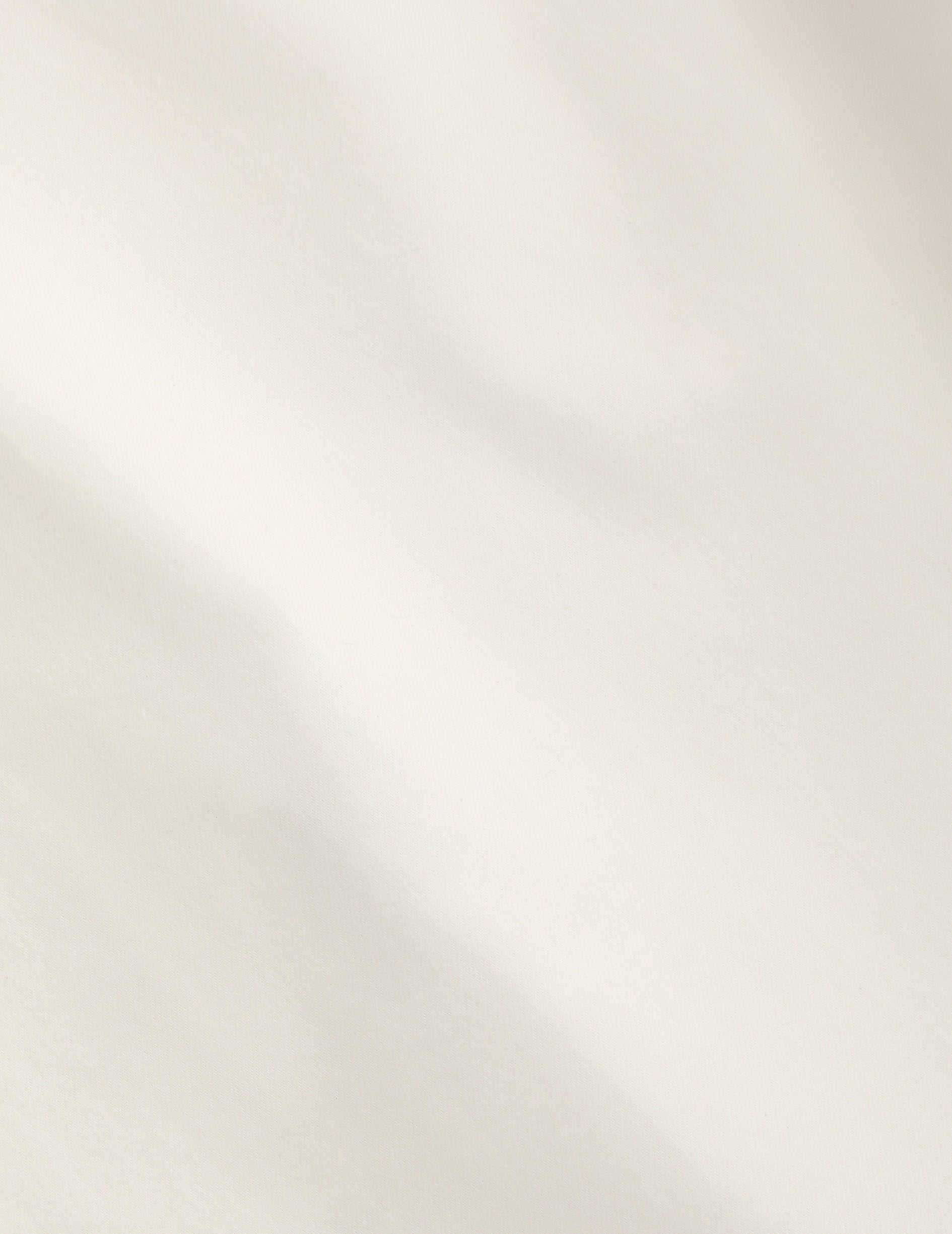 Unisex white "Je t'aime" shirt in cashmere cotton - Flannel - Figaret Collar