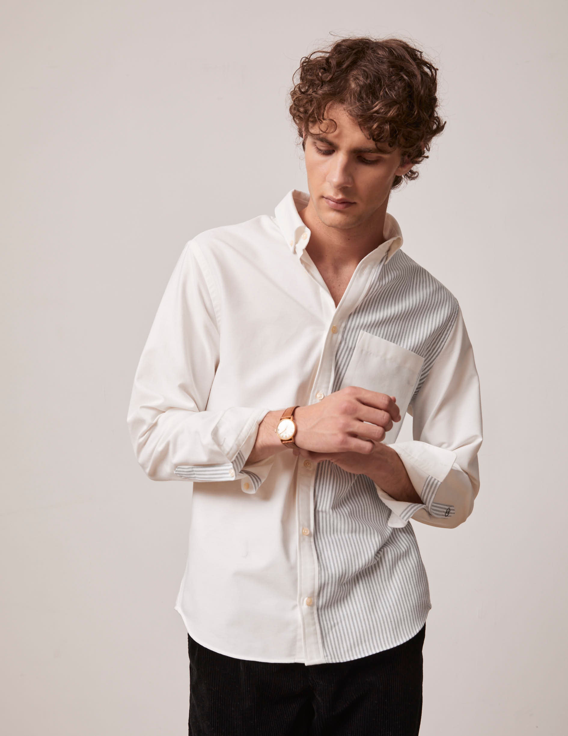 Ecrue William Fun shirt - Brushed oxford - American Collar