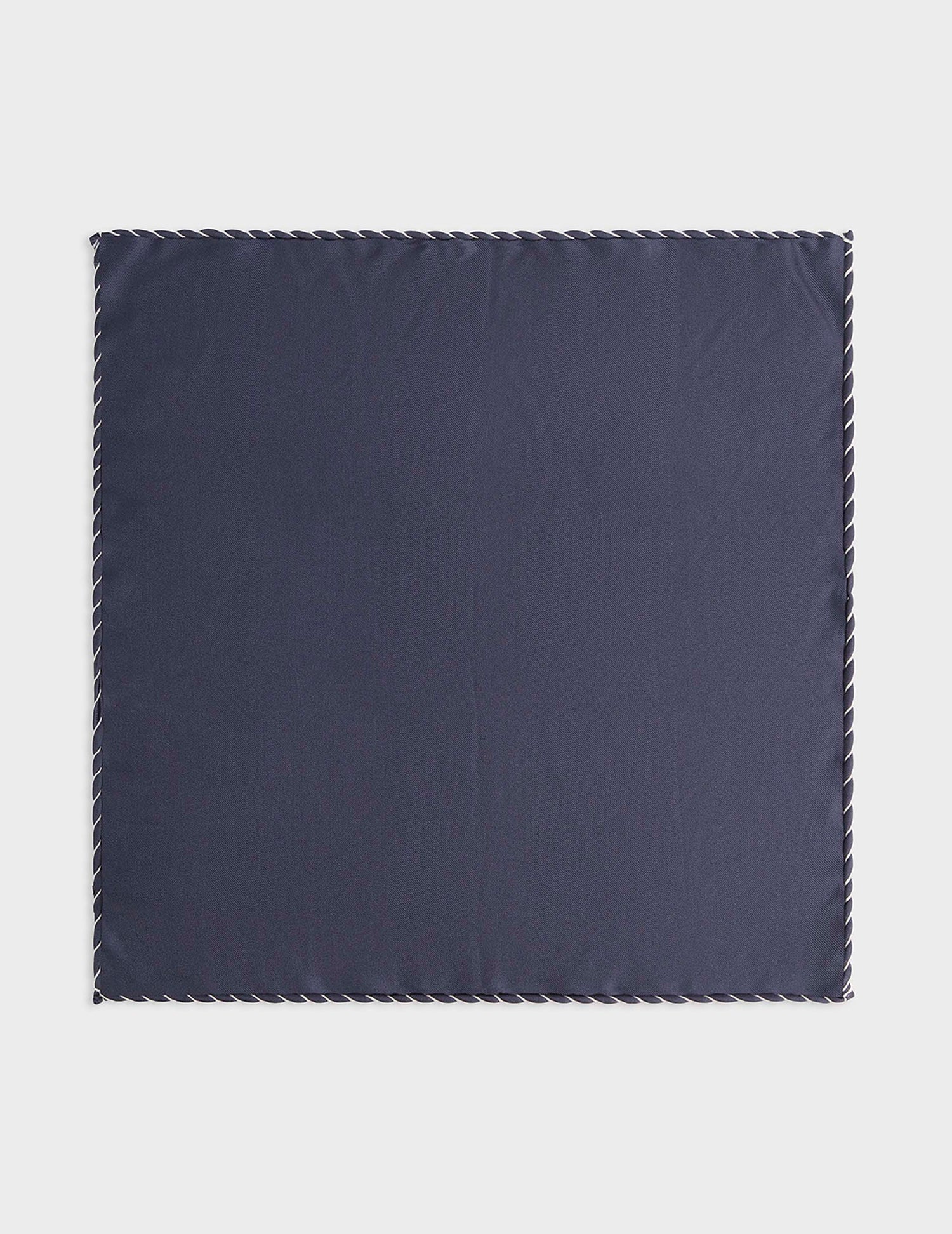 Pocket square in white cotton voile