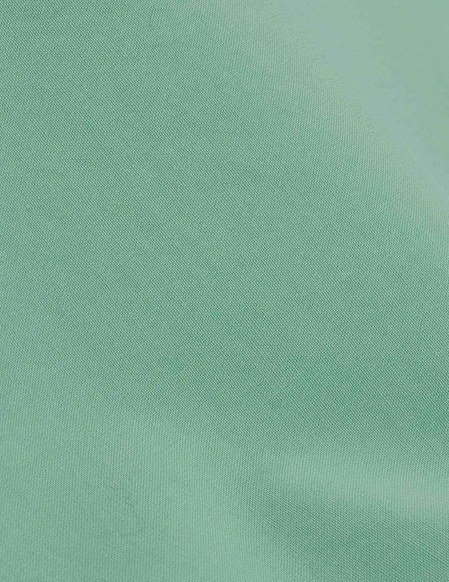 Oversized green Delina shirt - Poplin - Shirt Collar