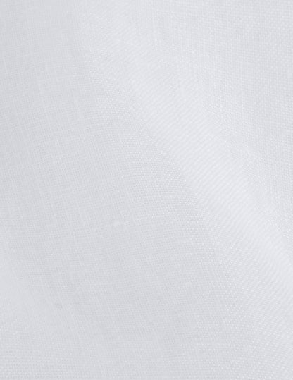 Oversized white linen Delina shirt