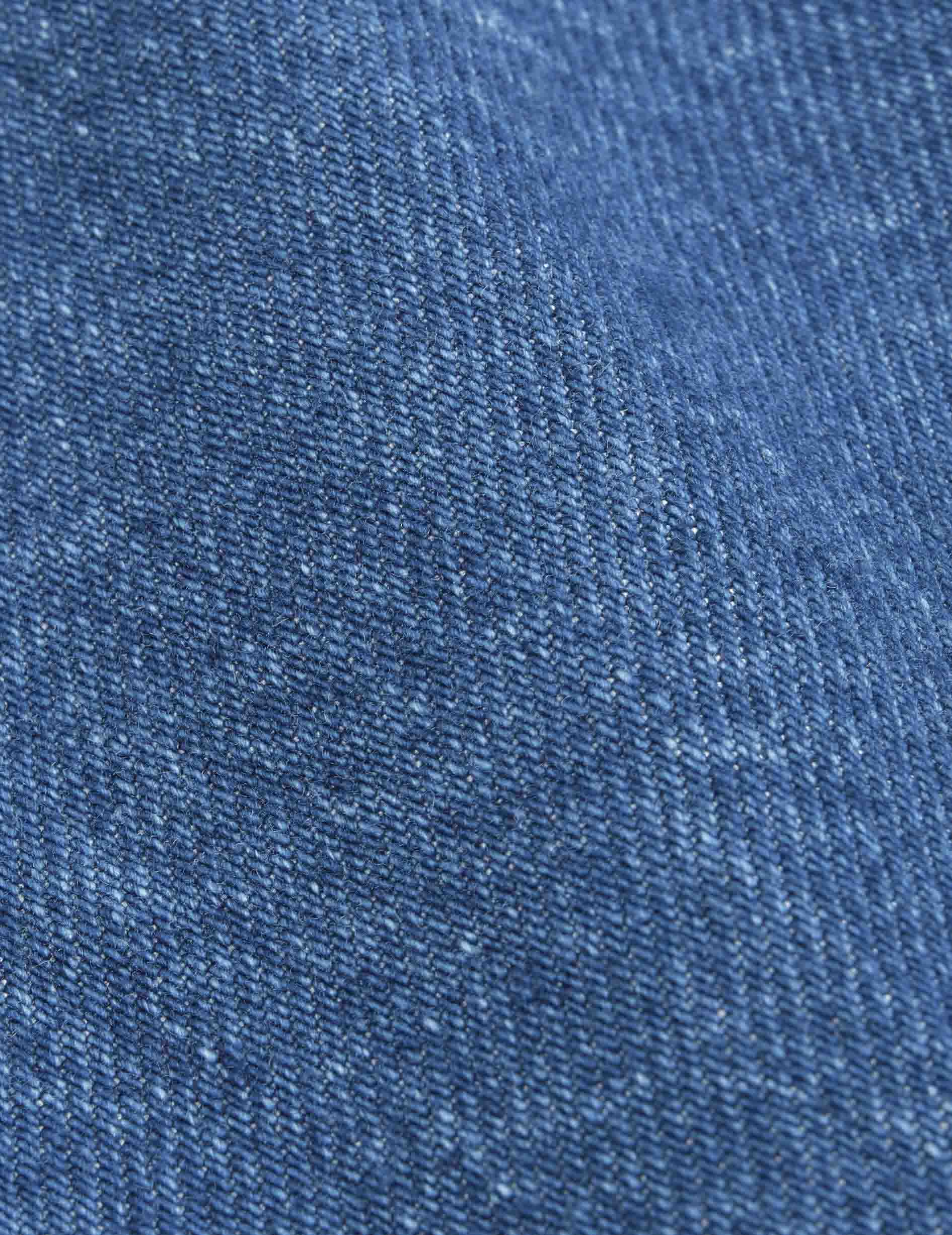 Oversized navy blue denim Lorelie shirt - Denim - Shirt Collar