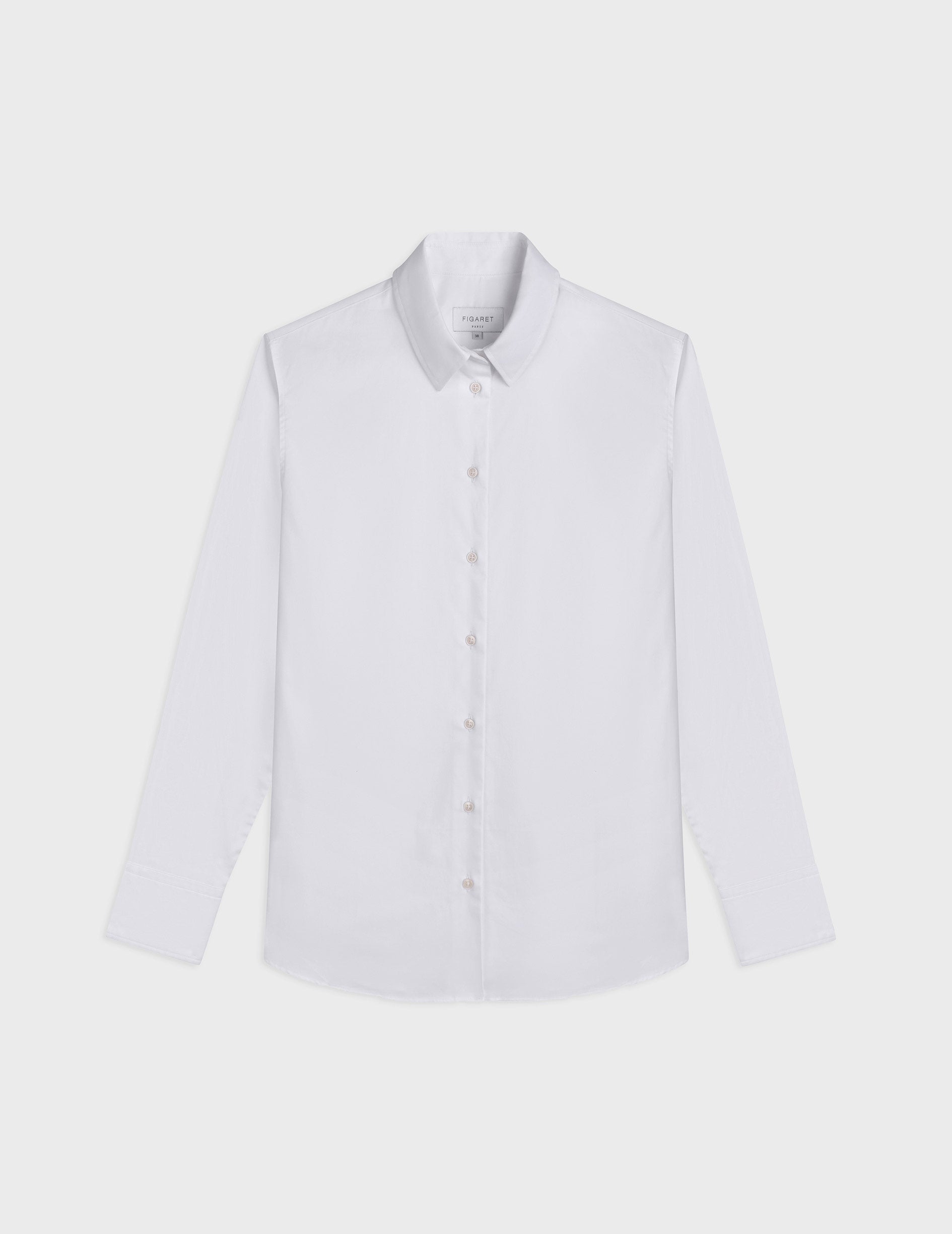 White Marion shirt - Dobby - Shirt Collar