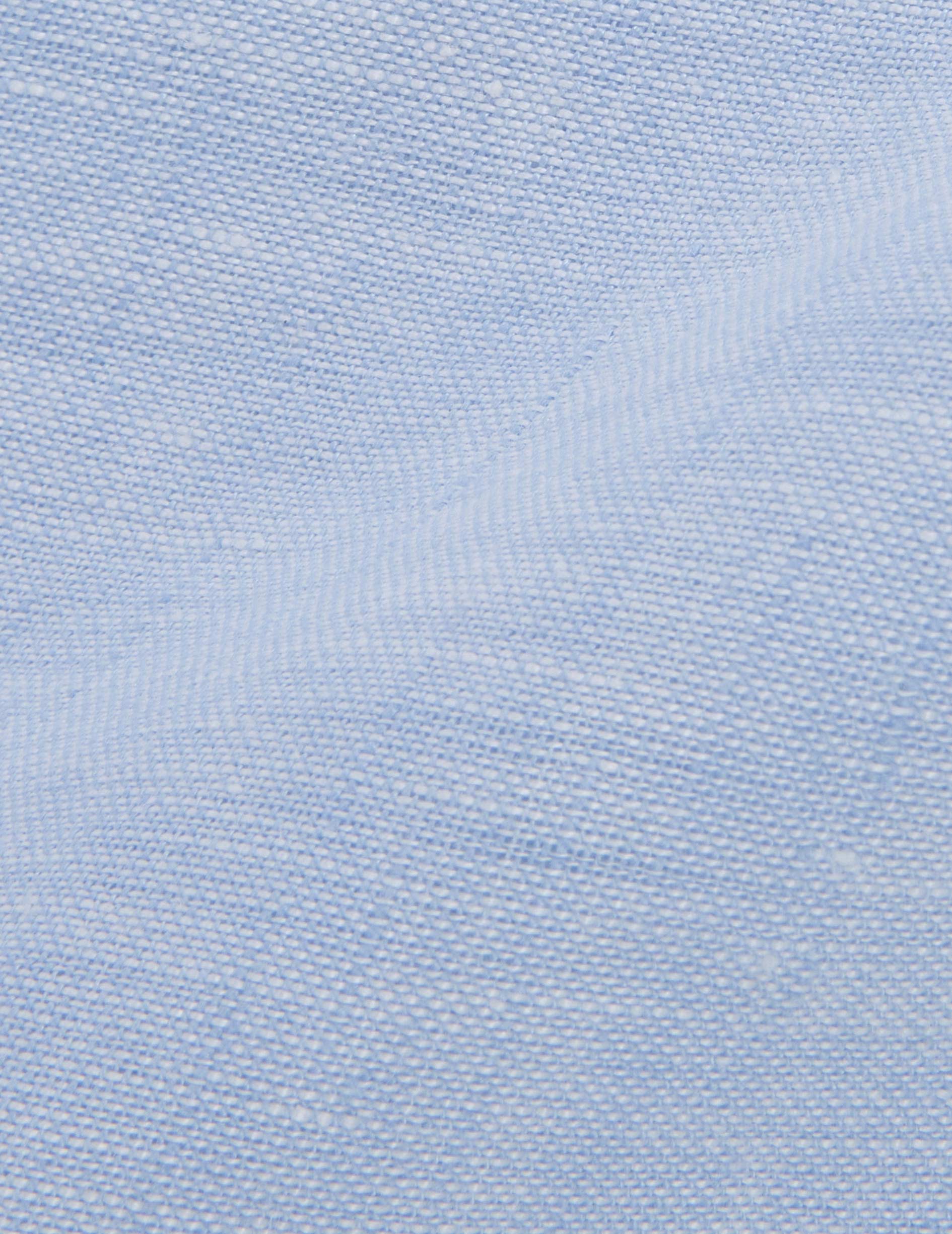 Blue linen Marion shirt - Linen - Shirt Collar