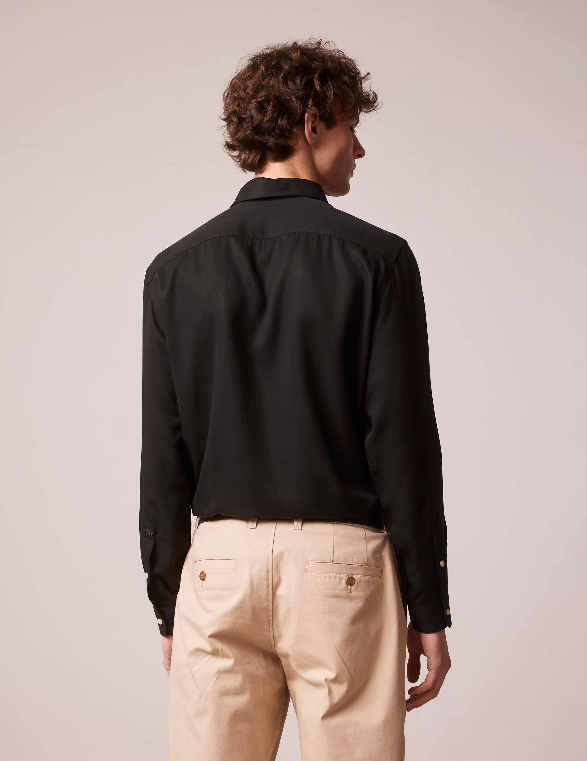 Black Antonin shirt - Twill - Prodigious Collar