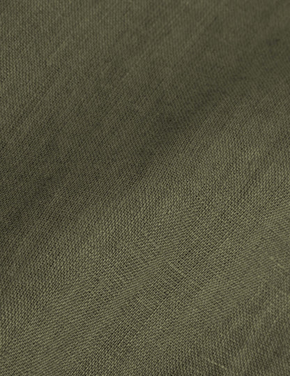 Khaki linen Aristote shirt
