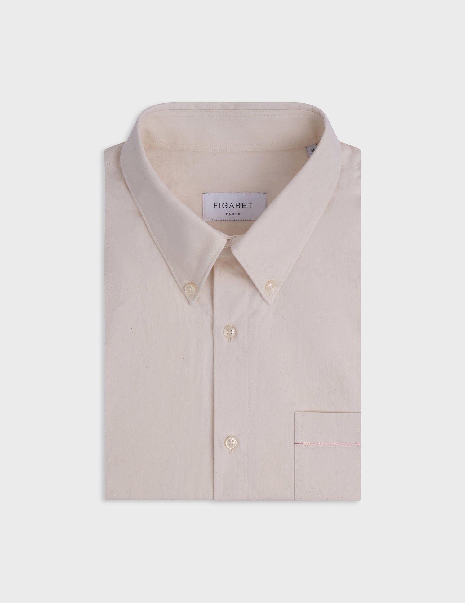 Ecru Armand shirt - Selvedge canvas - Prodigious buttoned Collar#4